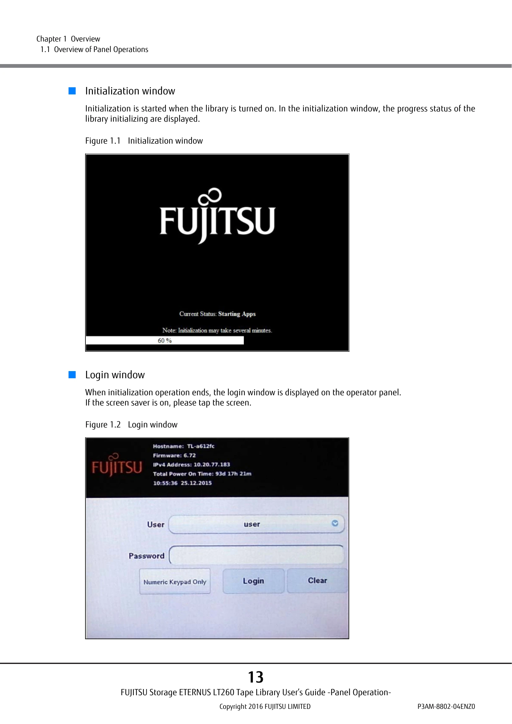 Manual for ETERNUS LT260