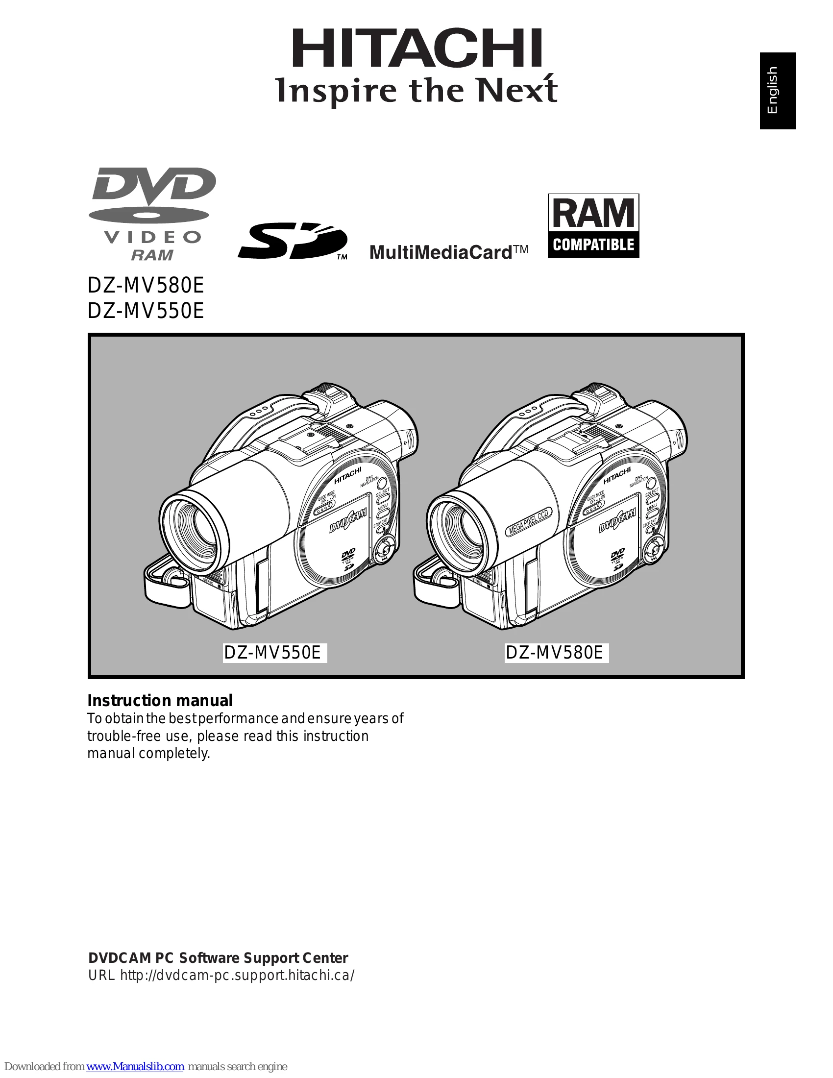 Manual for DZ-MV580E