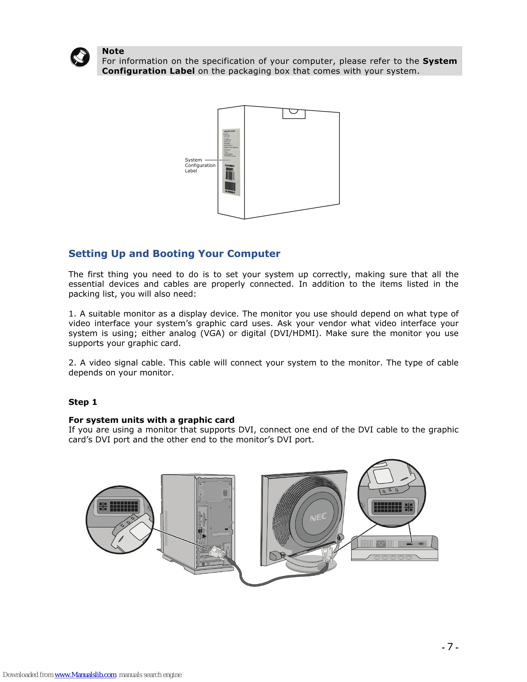 Manual for POWERMATE