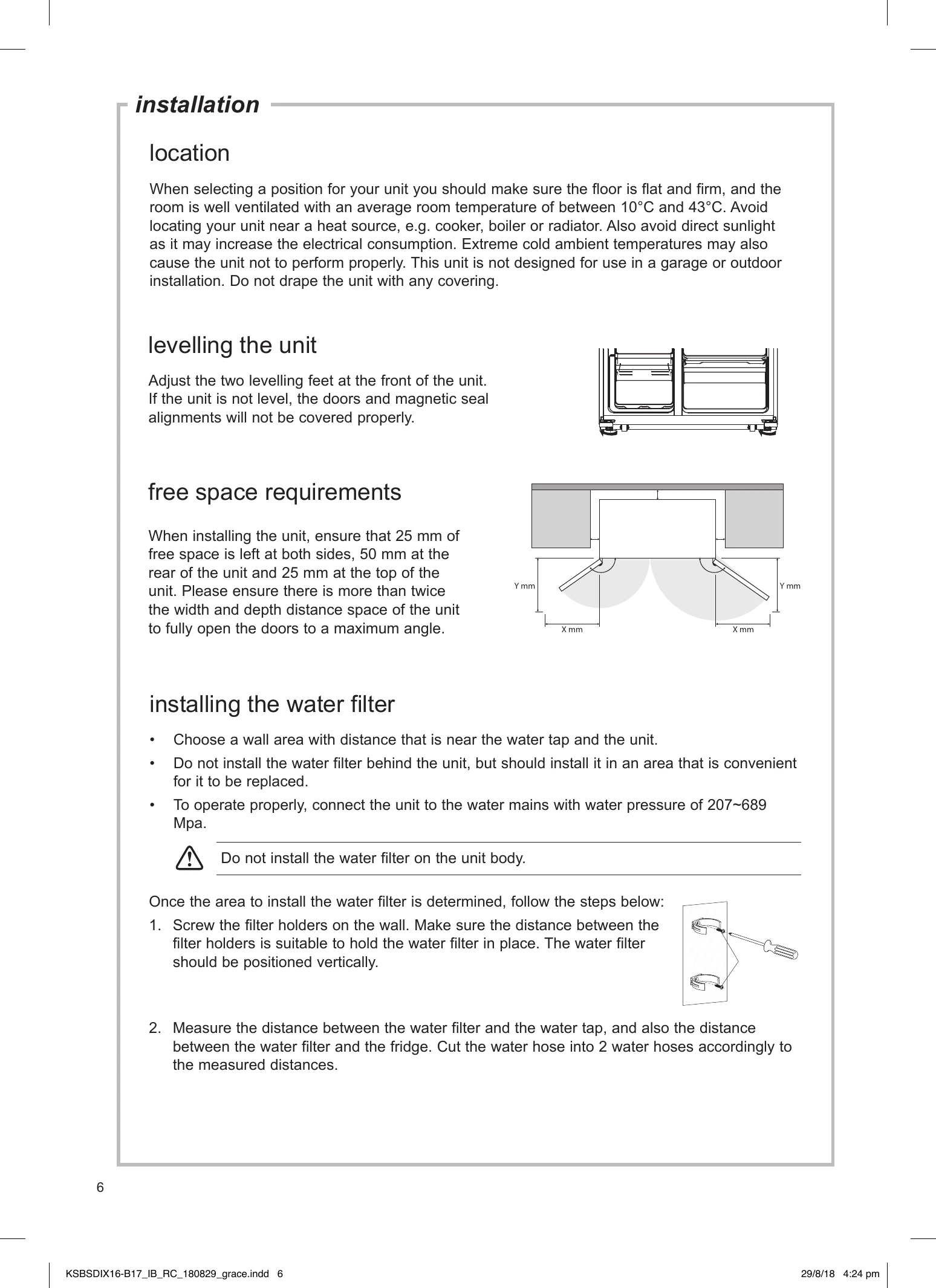 Manual for KSBSDIX16 / KSBS DIB17