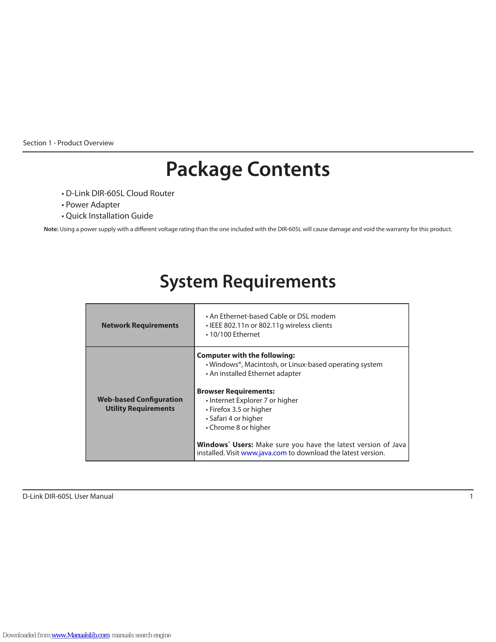 Manual for DIR-605L
