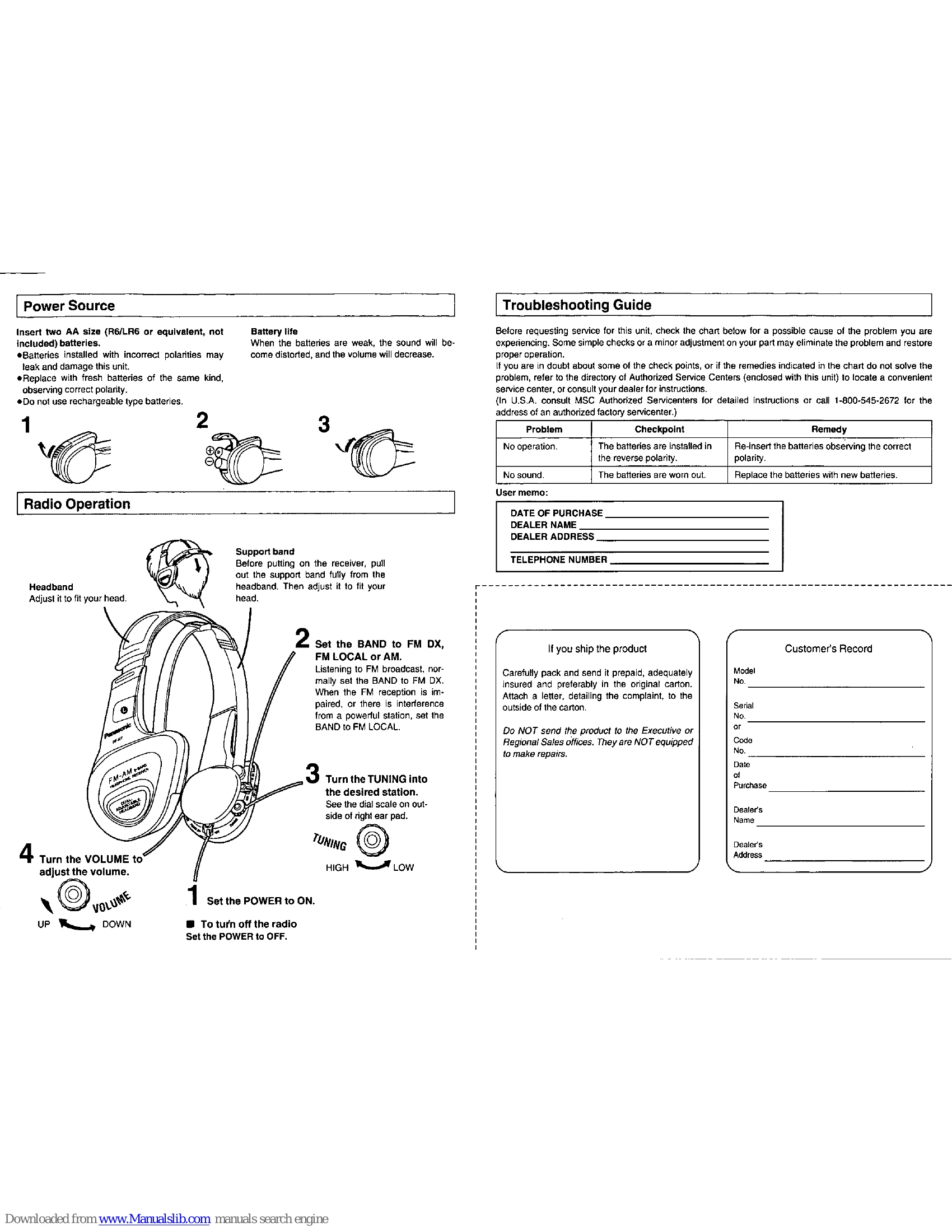 Manual for RF-H7