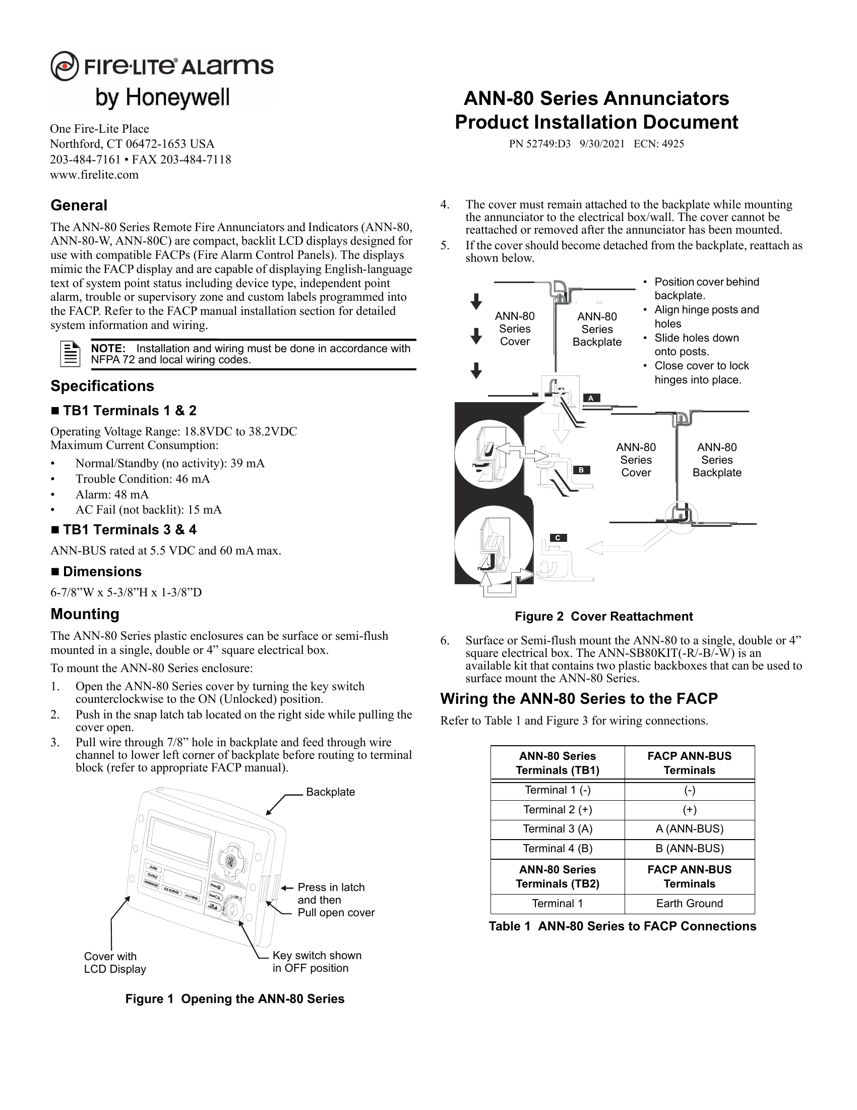 Installation Guide for ANN-80