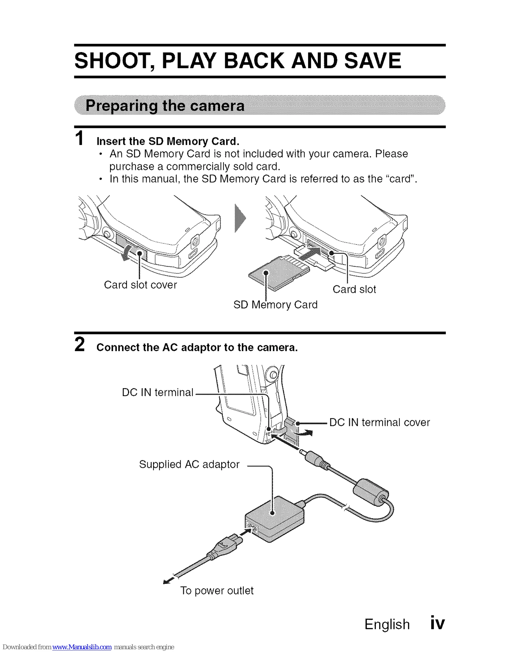 Manual for VPC-HD2000EX