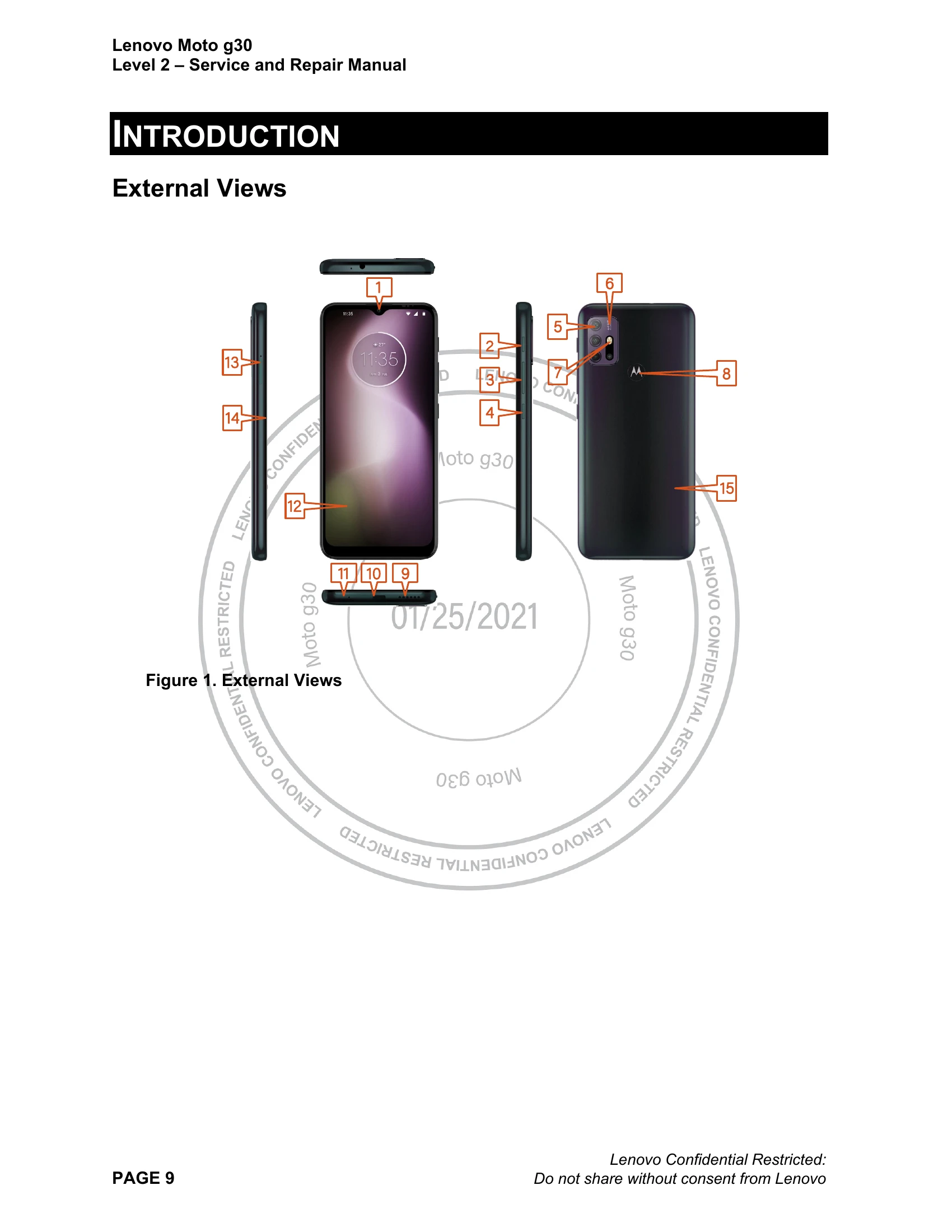 Parts/Service for Moto g30