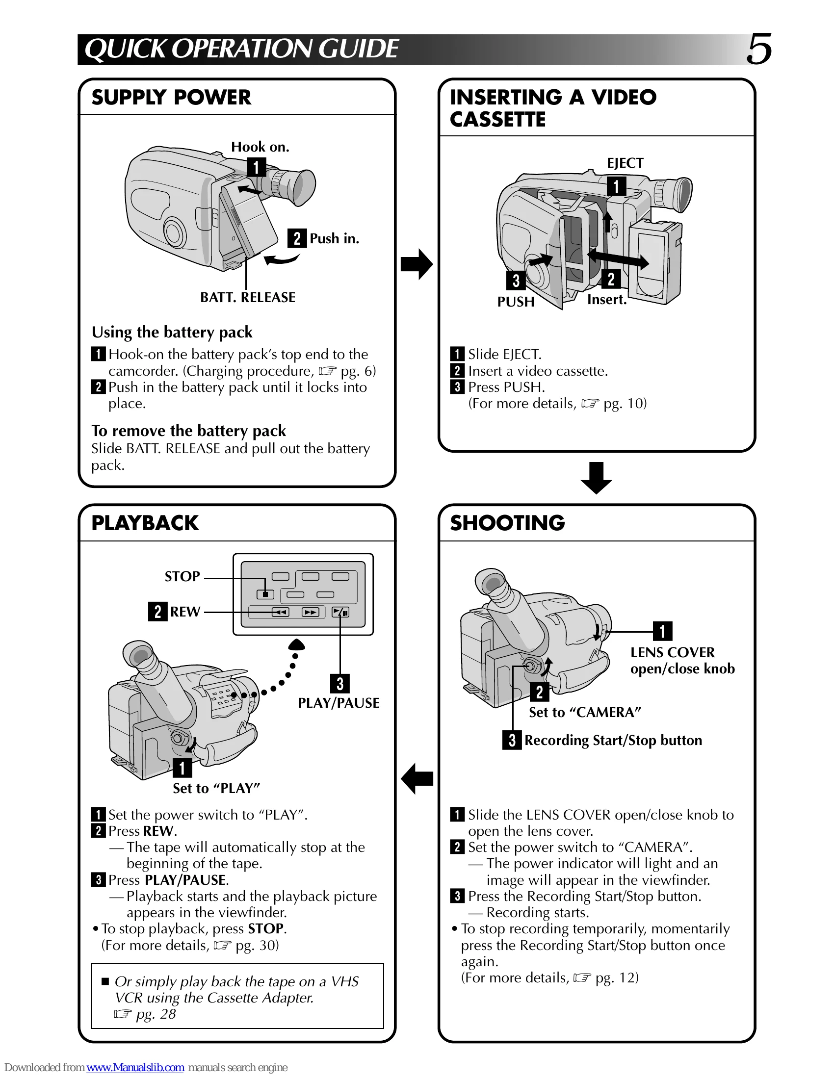 Manual for GR-AX570 / GR-AX270