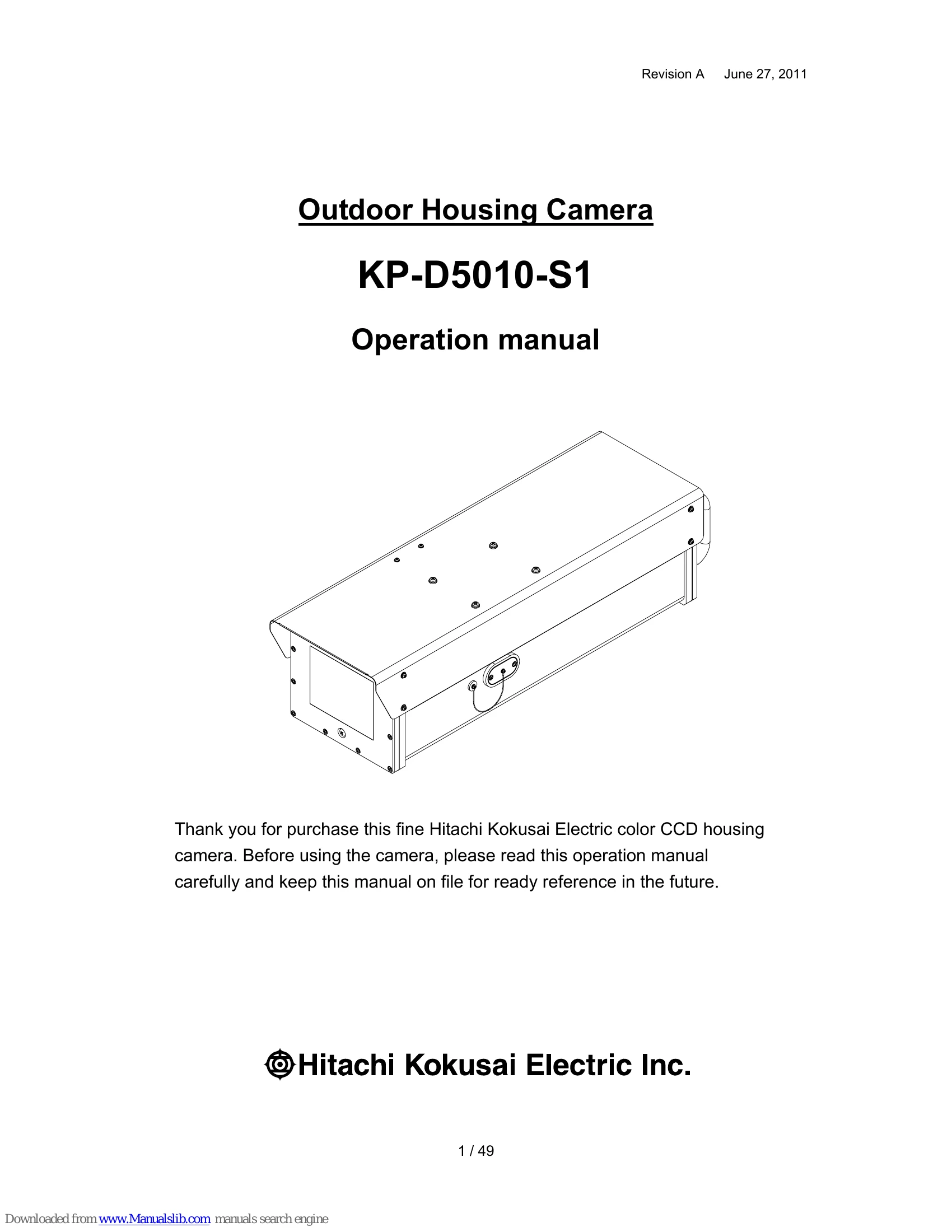 Manual for KP-D5010-S1