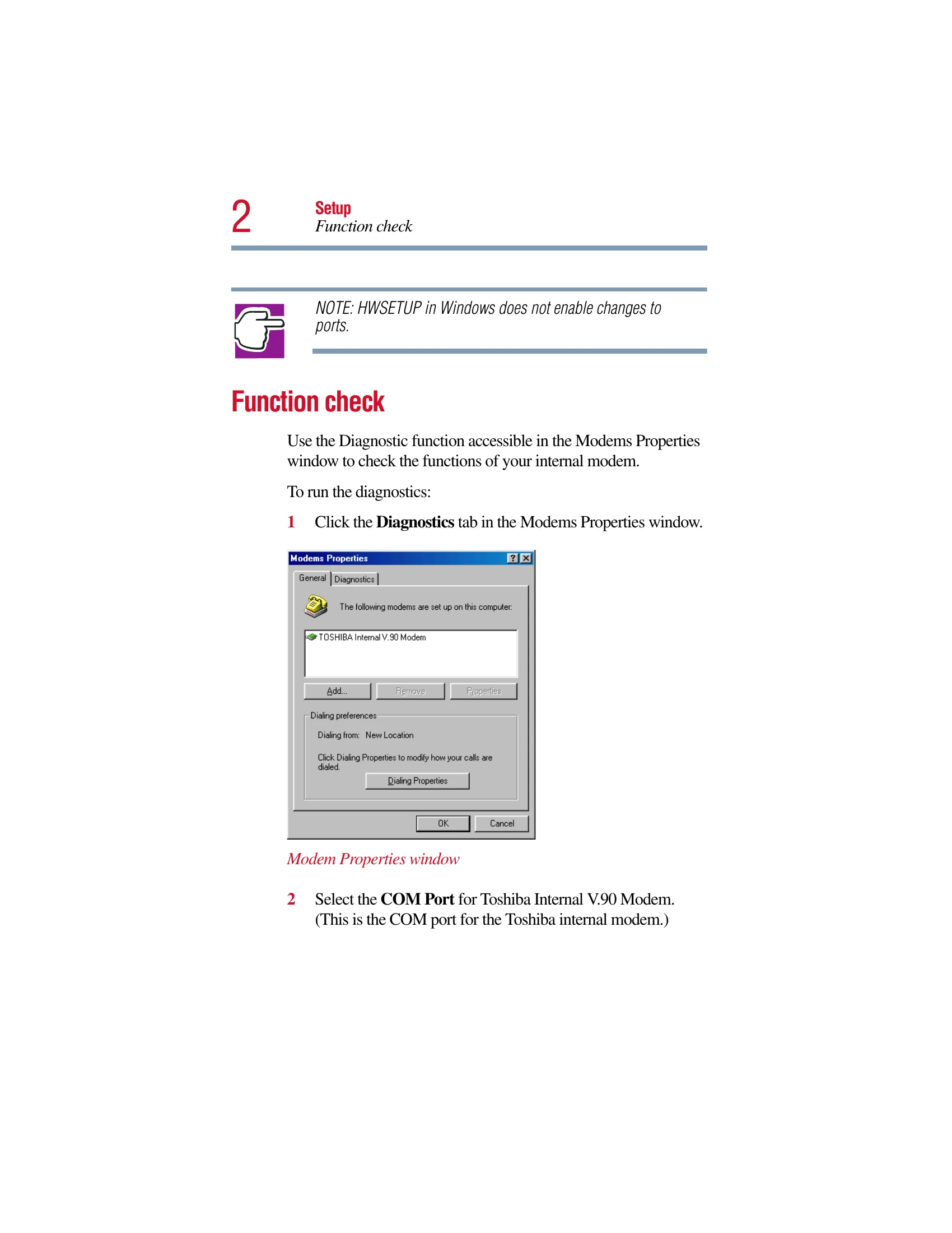 Manual for V.90 56K Internal Modem User's Guide