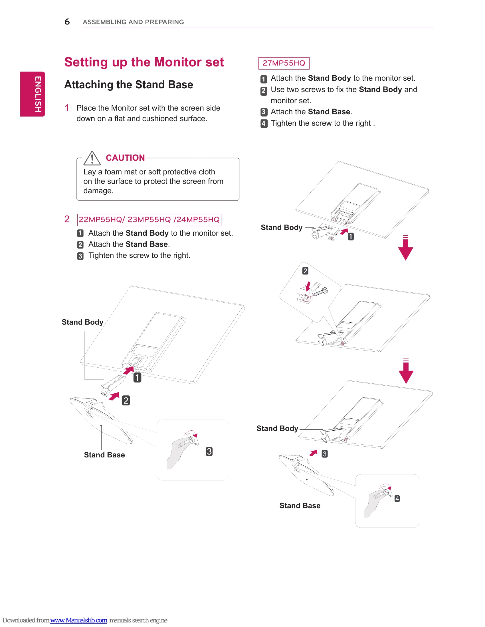 Manual for IPS LED MONITOR