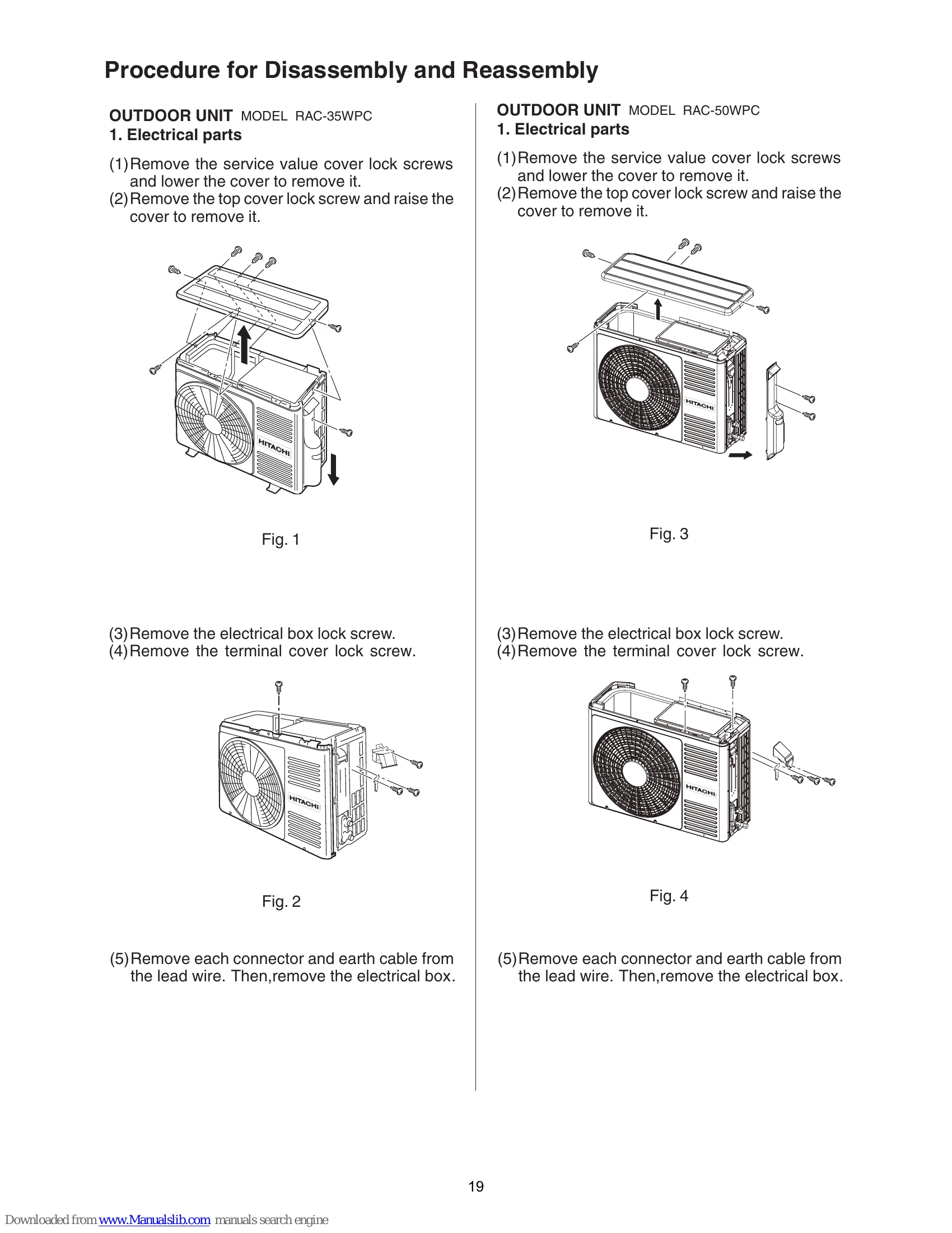 Manual for RAC-35WPC RAC-50WPC