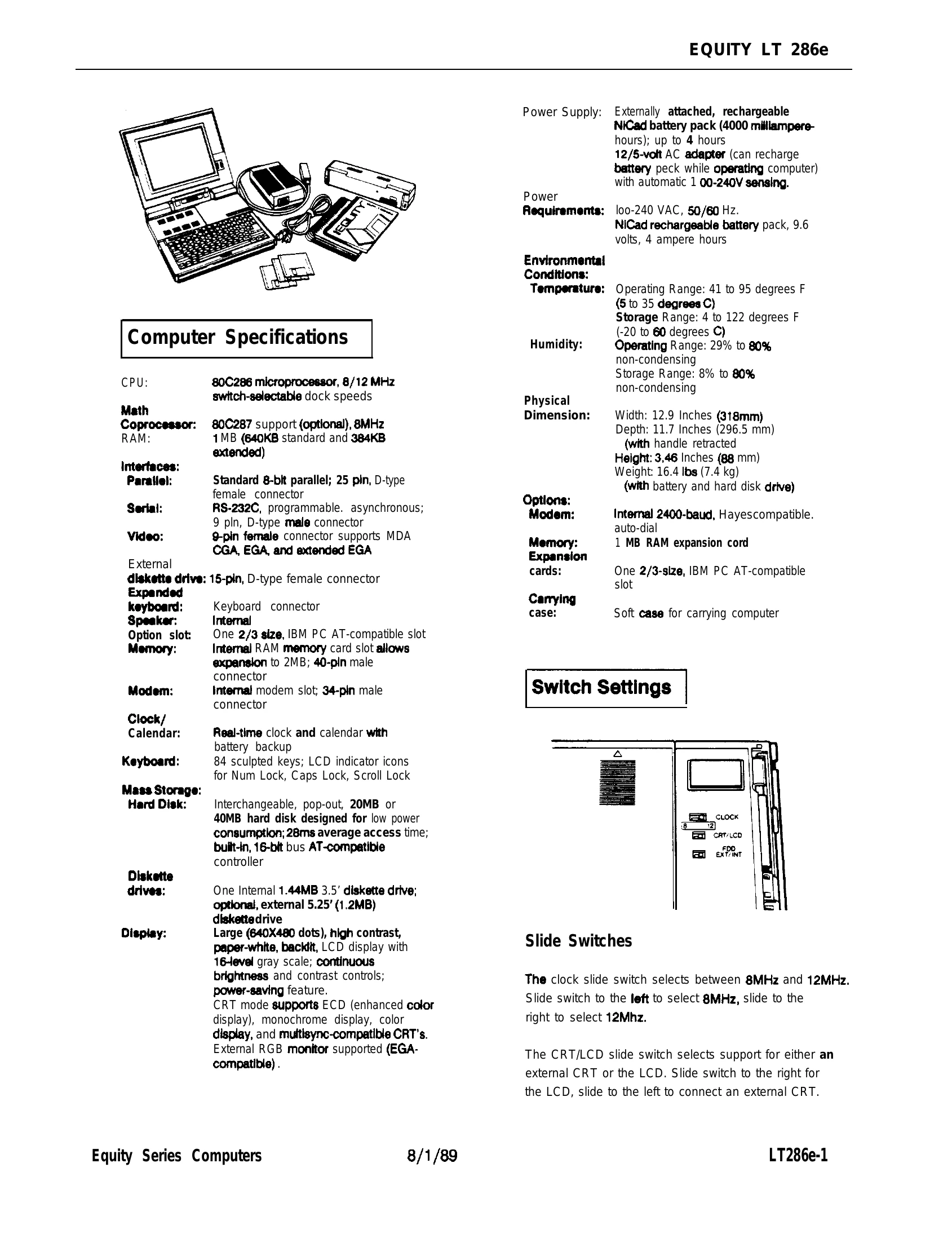 Manual for LT 286e
