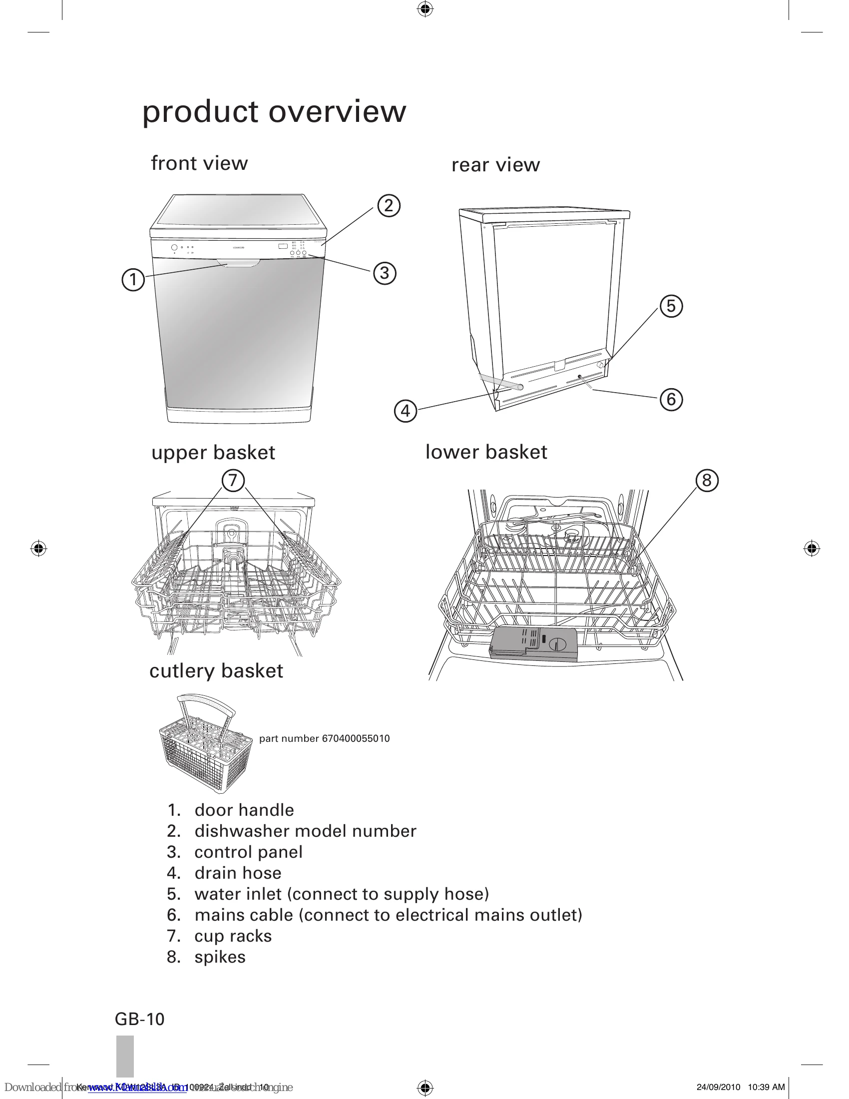 Manual for KDW12SL3A