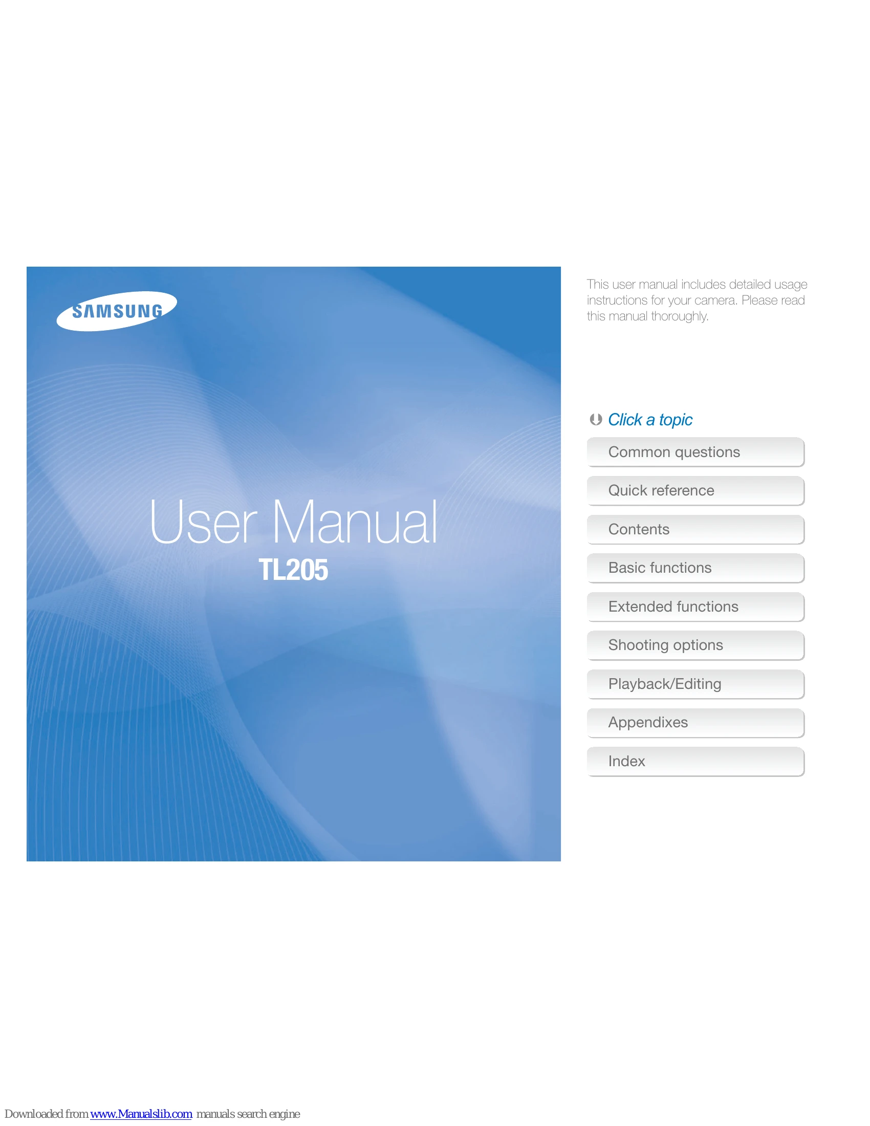 Manual for TL205