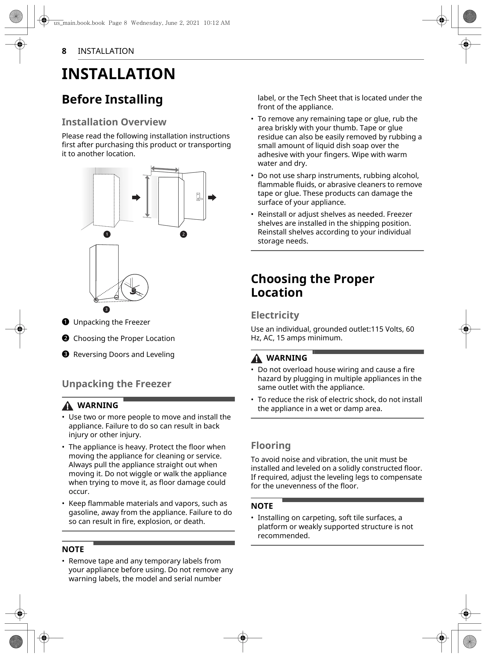 Manual for LROFC1104V