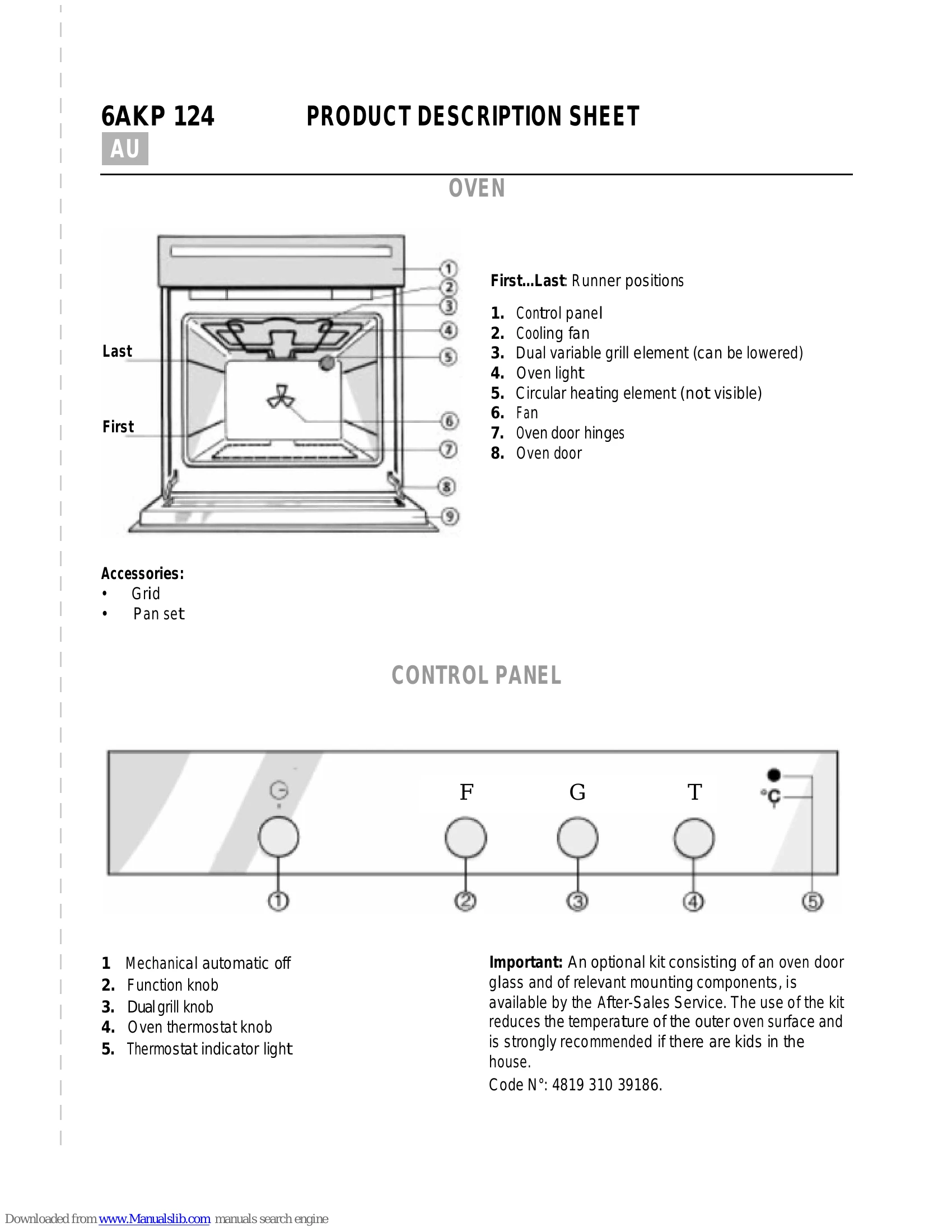 Spec Sheet for 6AKP 124
