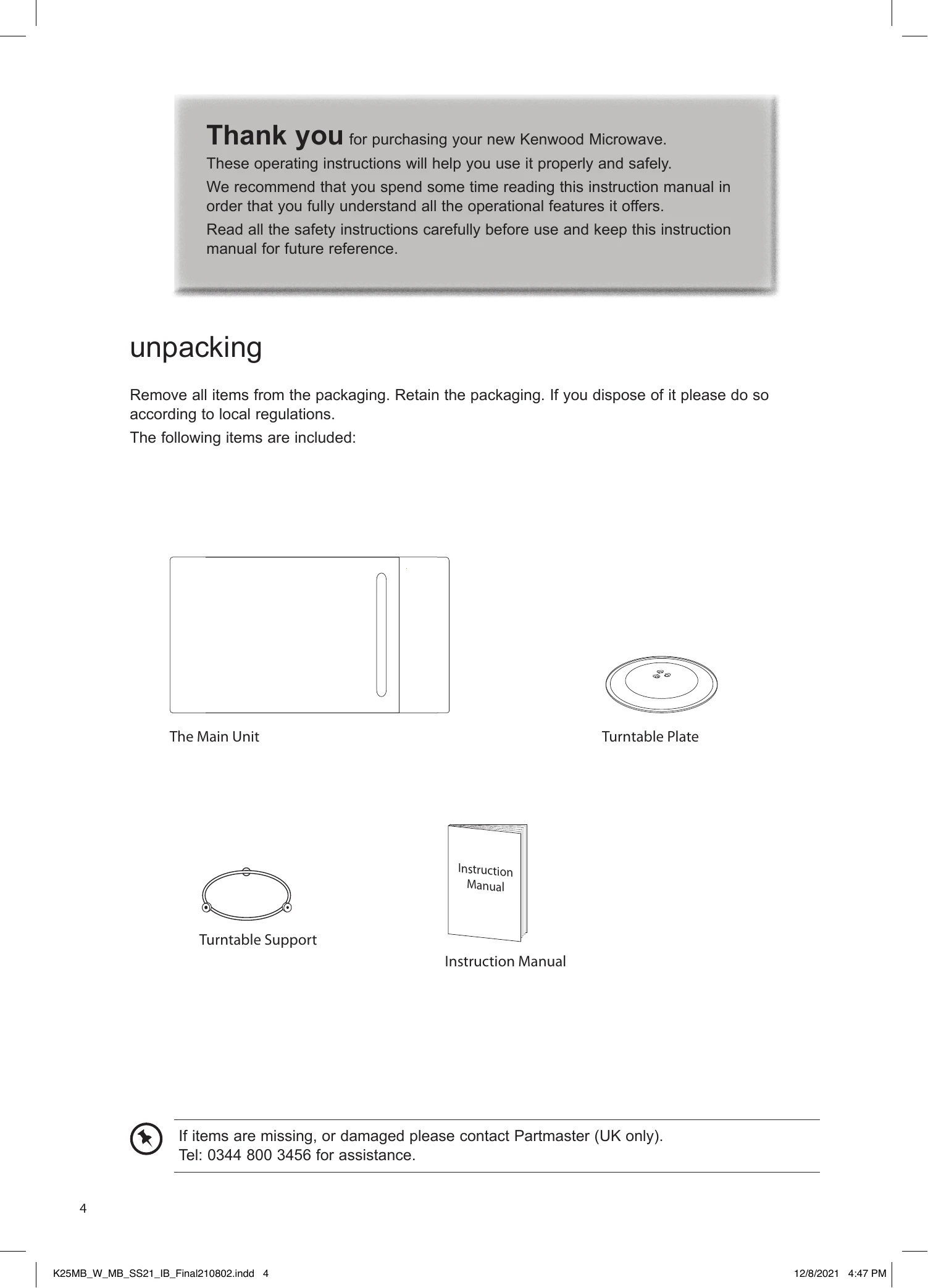Manual for K25MB21