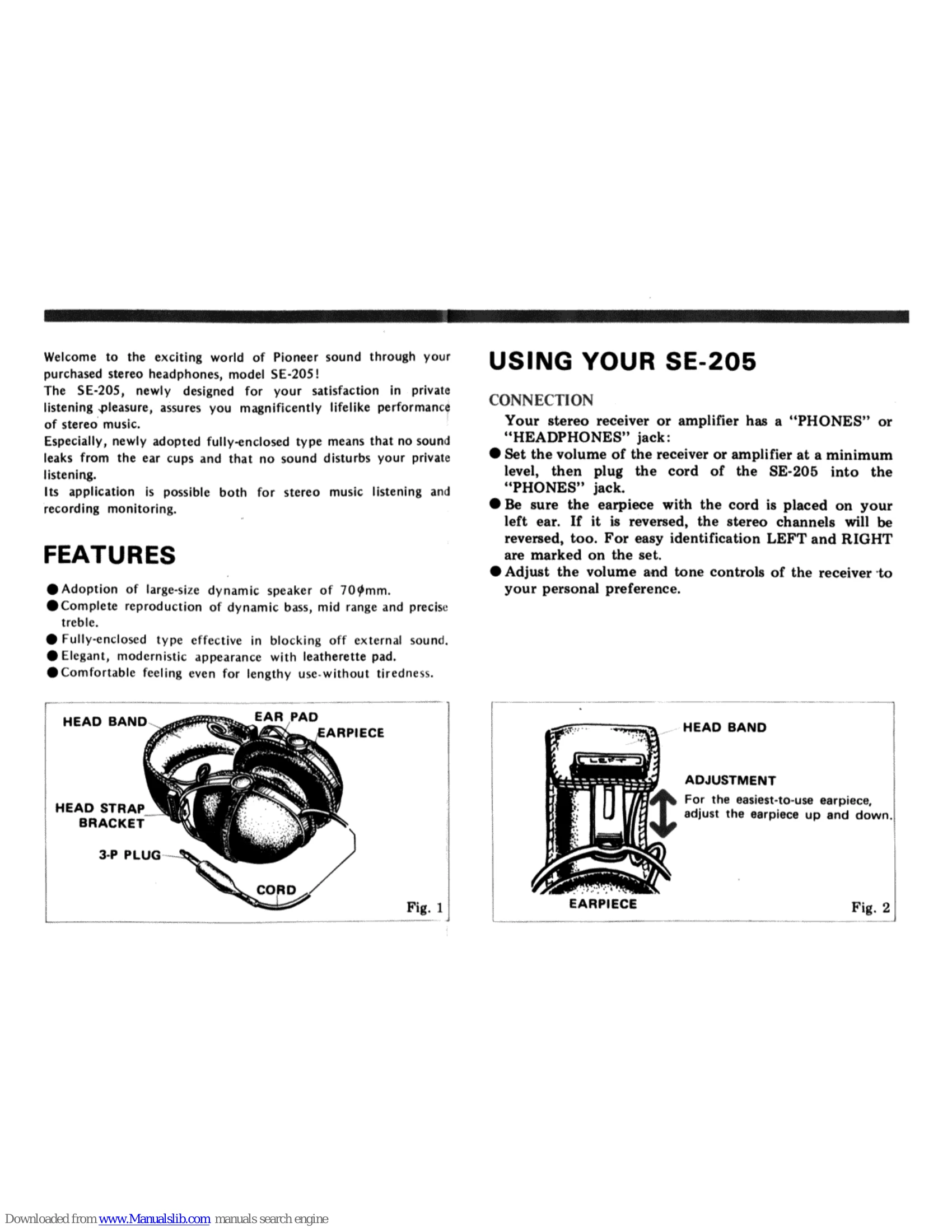 Manual for SE-205