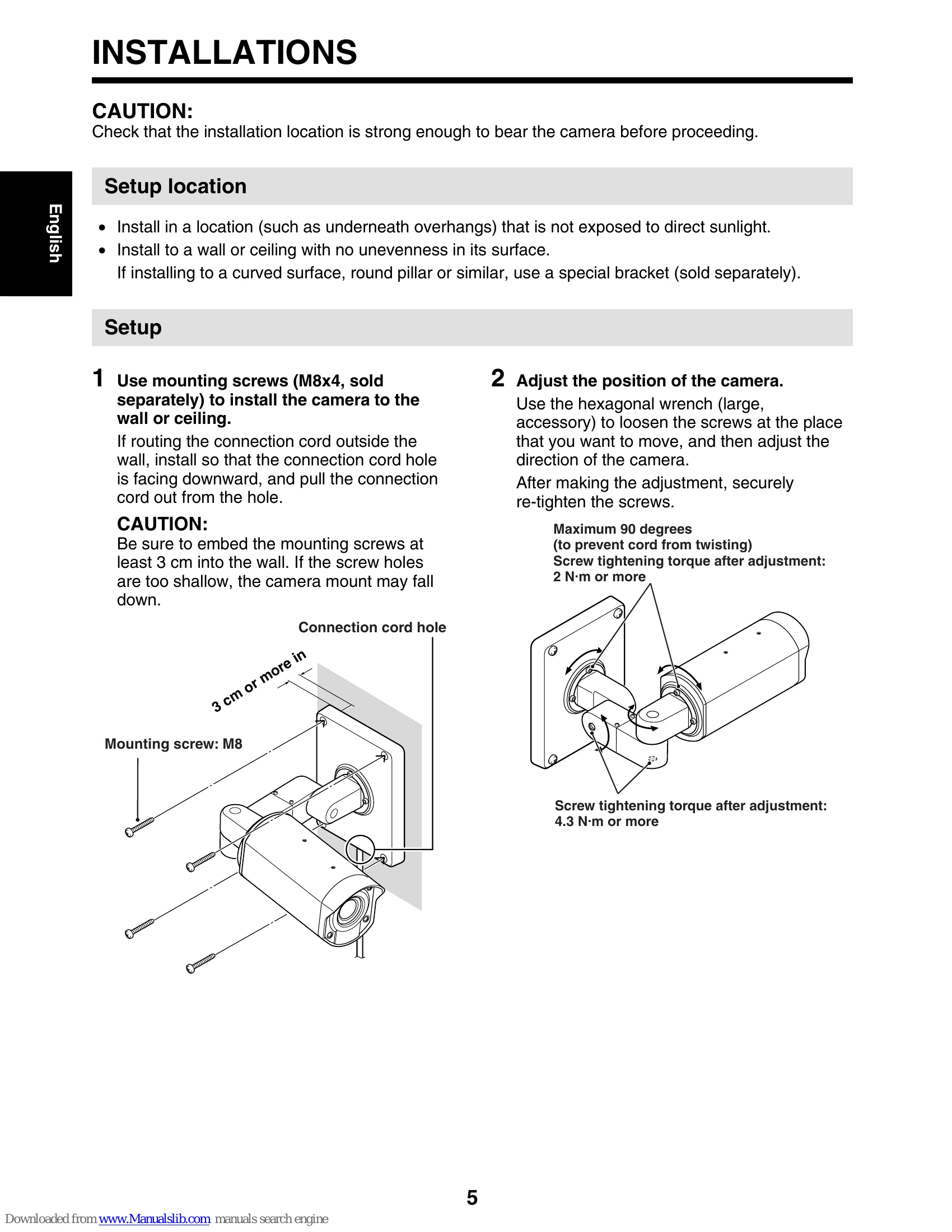 Manual for VCC-XZ400P