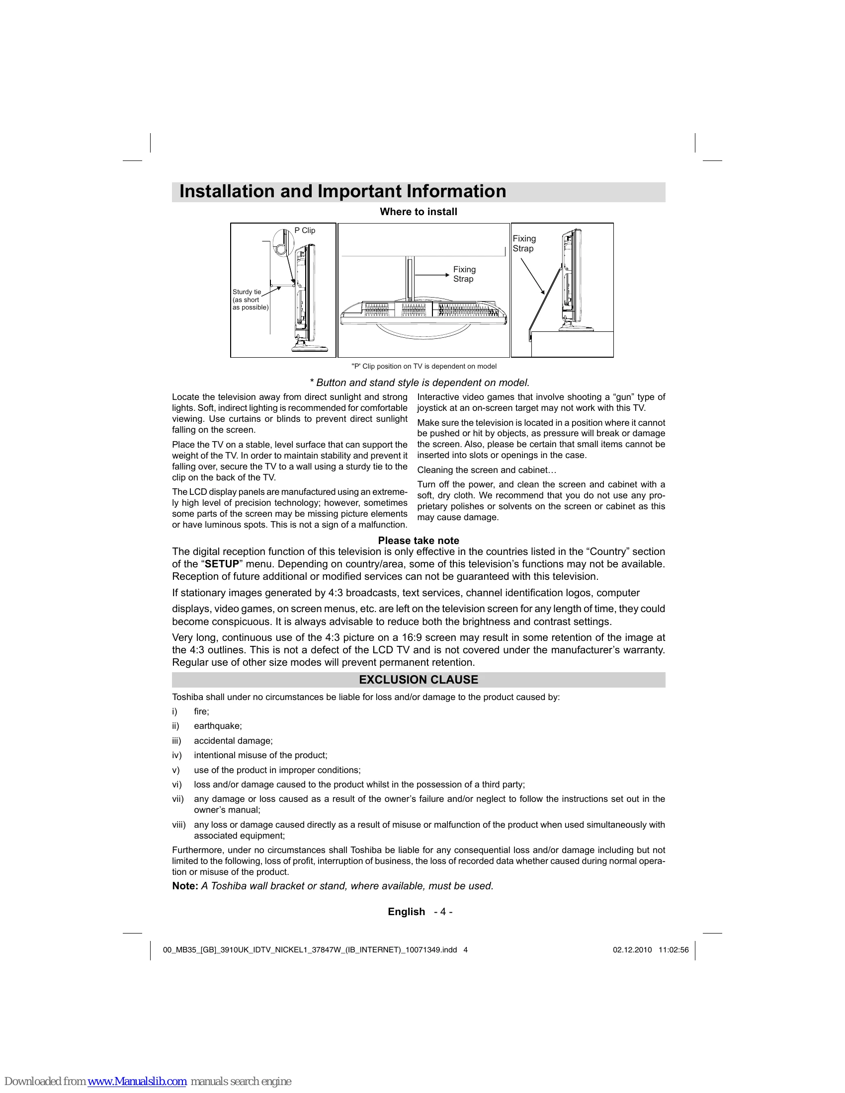 Manual for 37BV700B