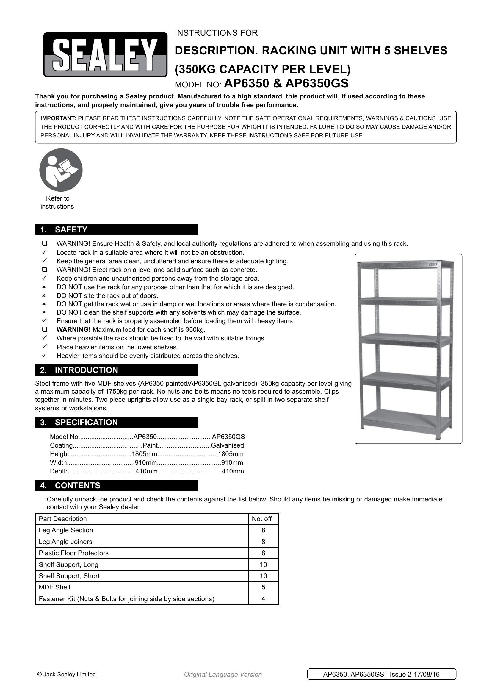 Manual for AP6350 & AP6350GS