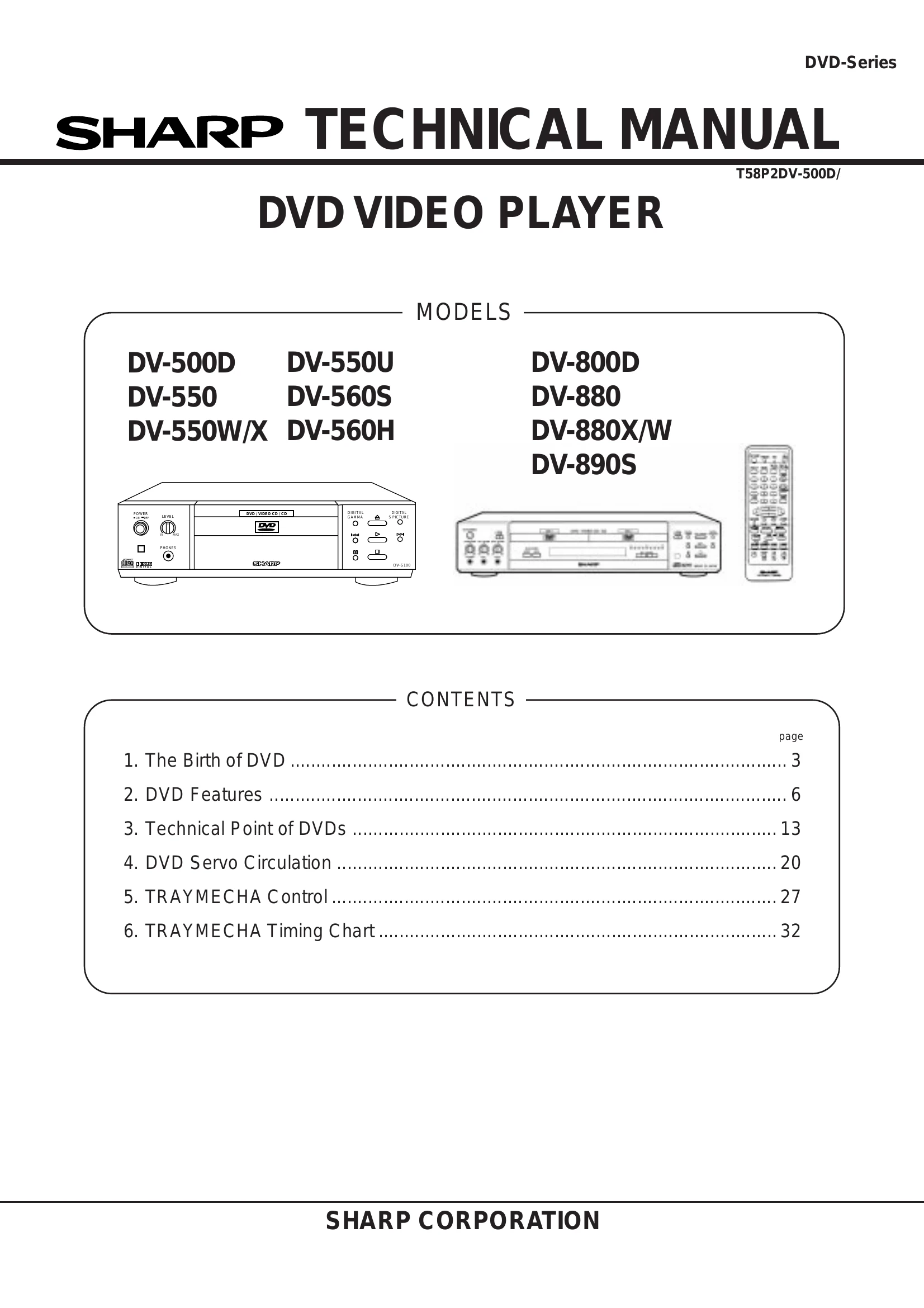 Manual for DV-550U