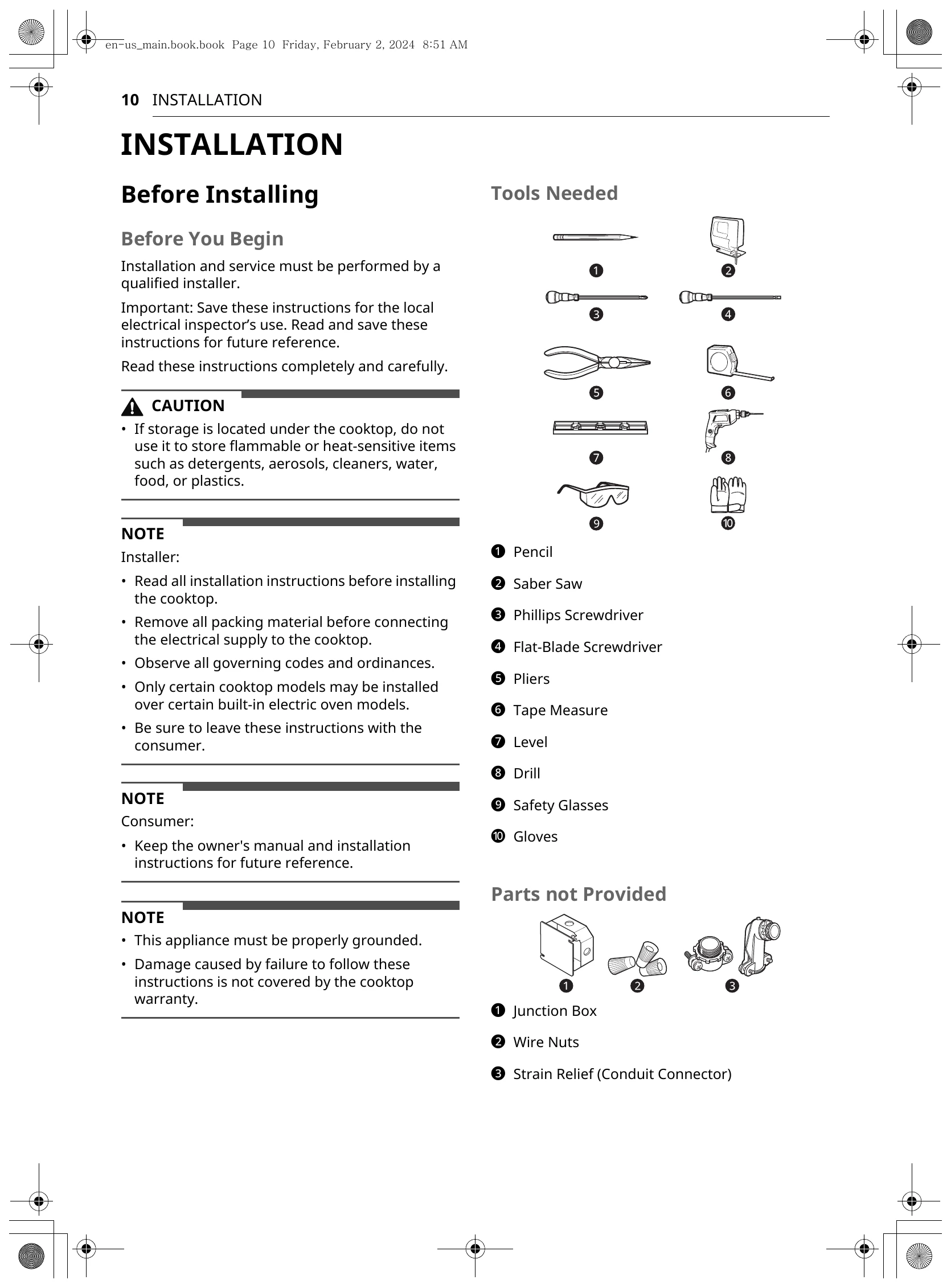Manual for CBIH3017BE
