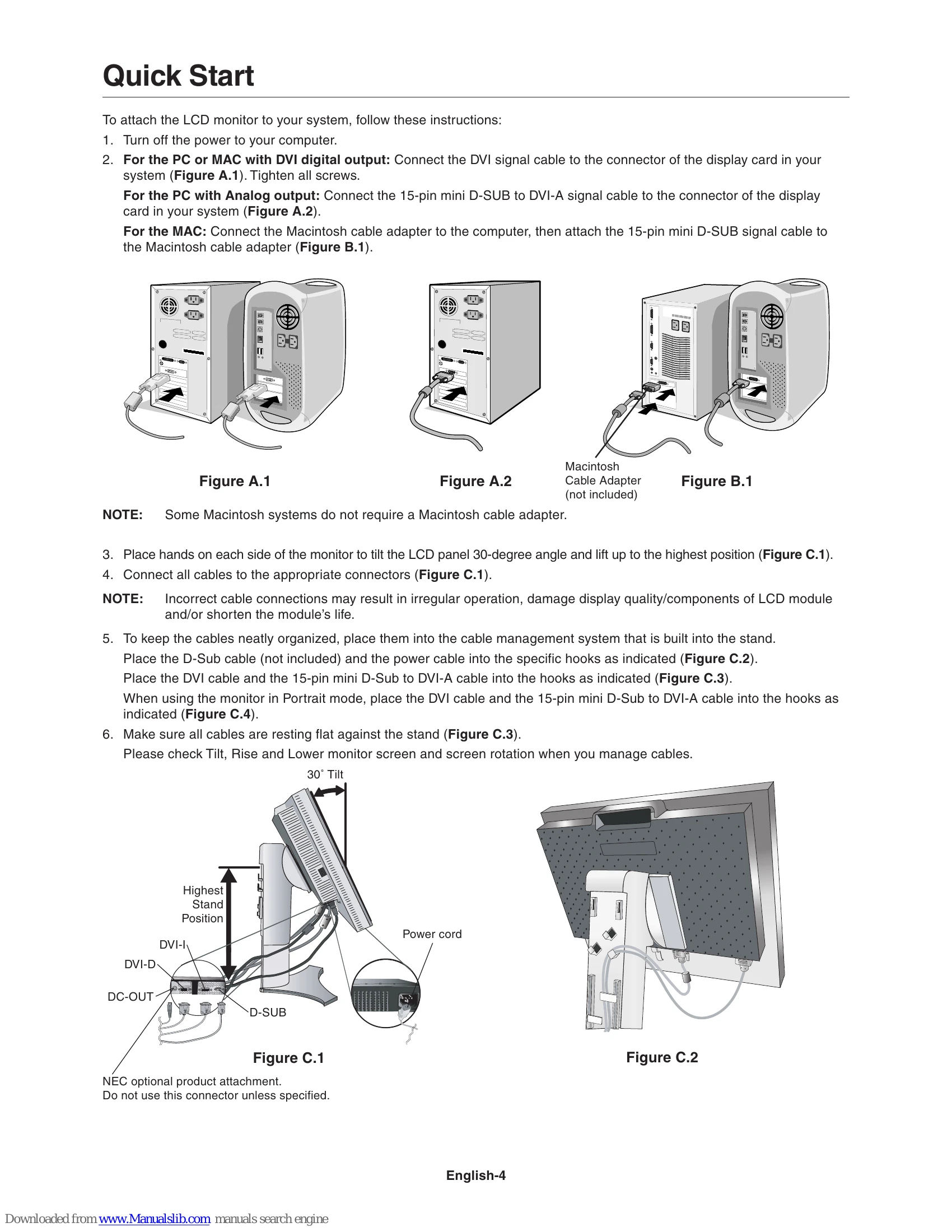 Manual for LCD2090UXi / SpectraView 2090