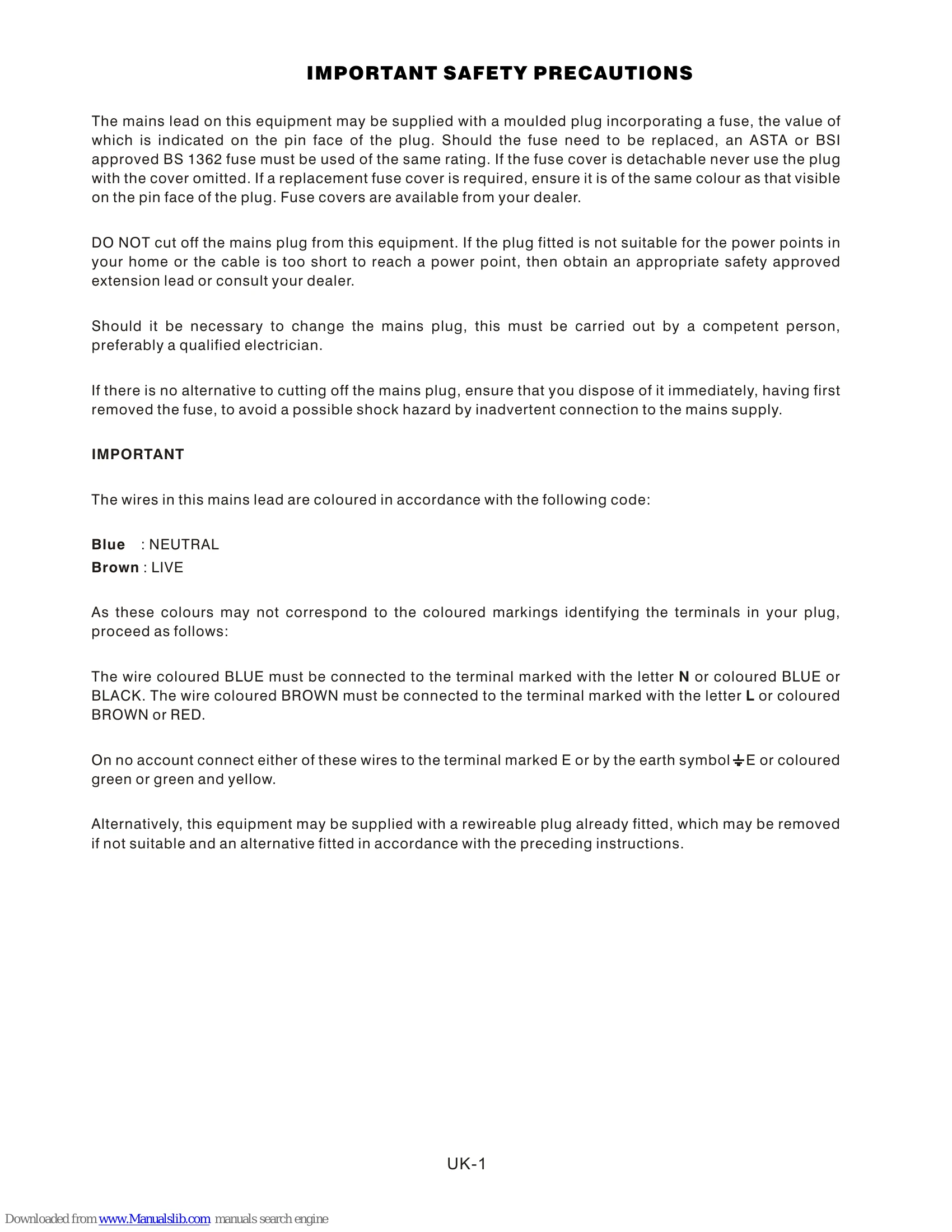 Manual for AX-M82D