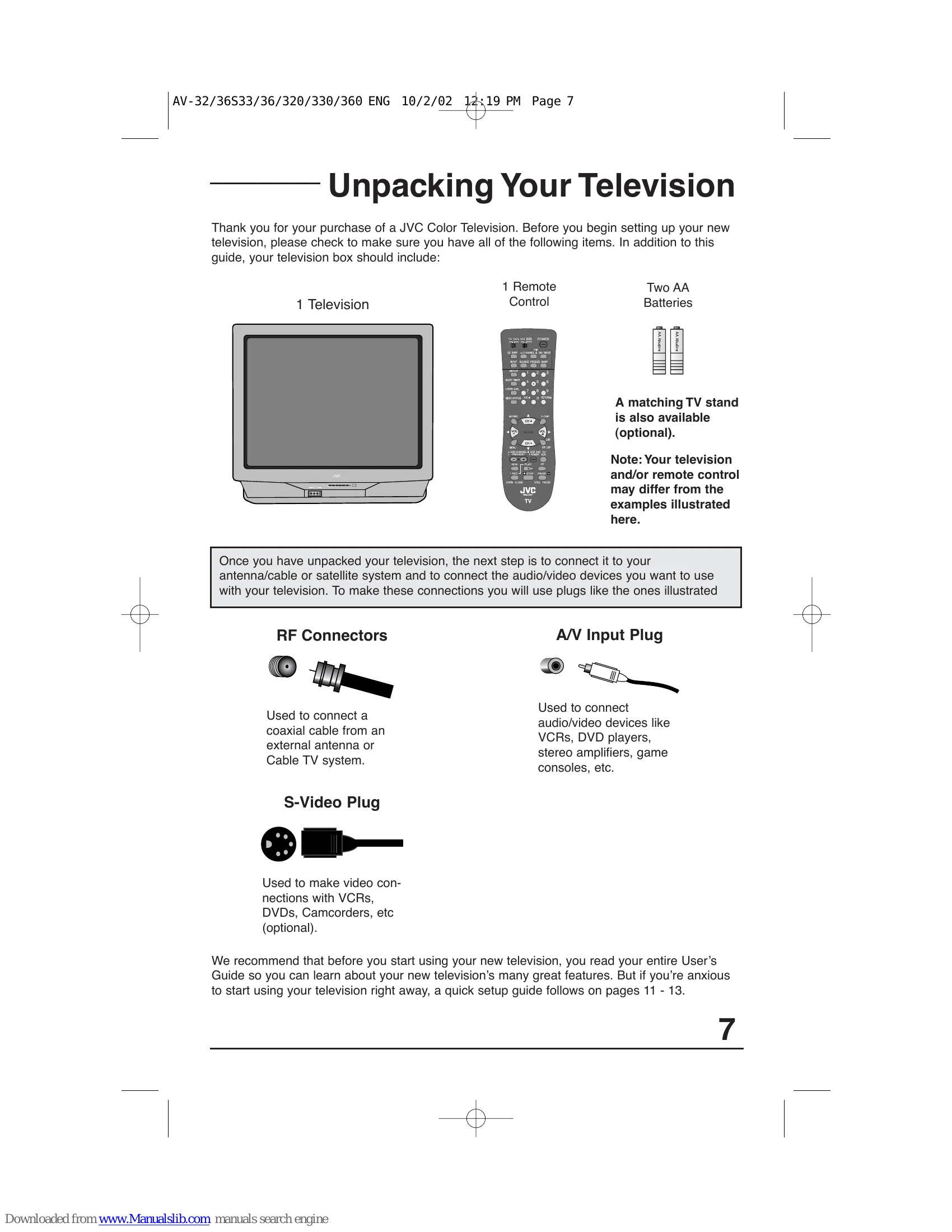 Manual for AV-32360