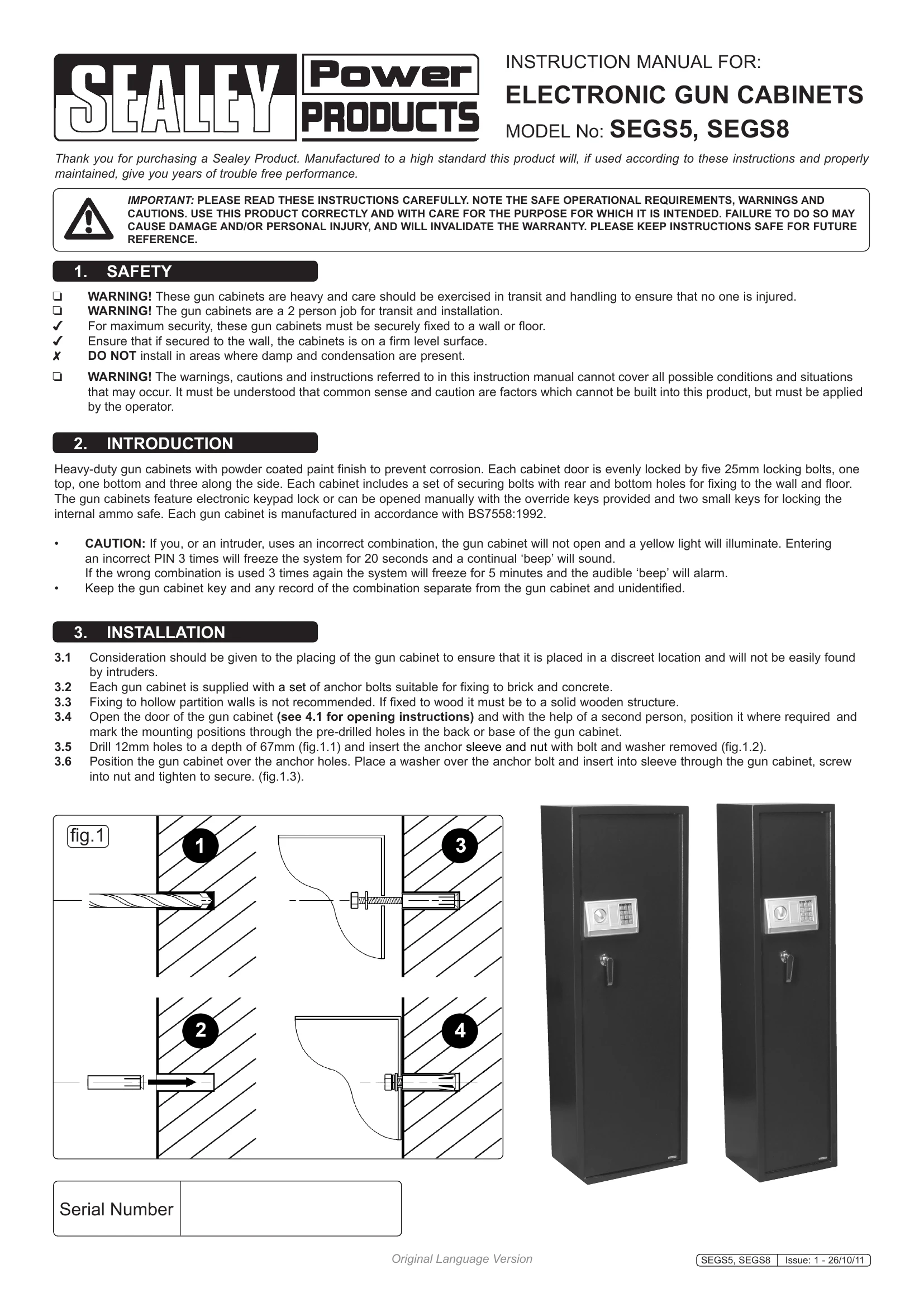 Manual for SEGS5, SEGS8