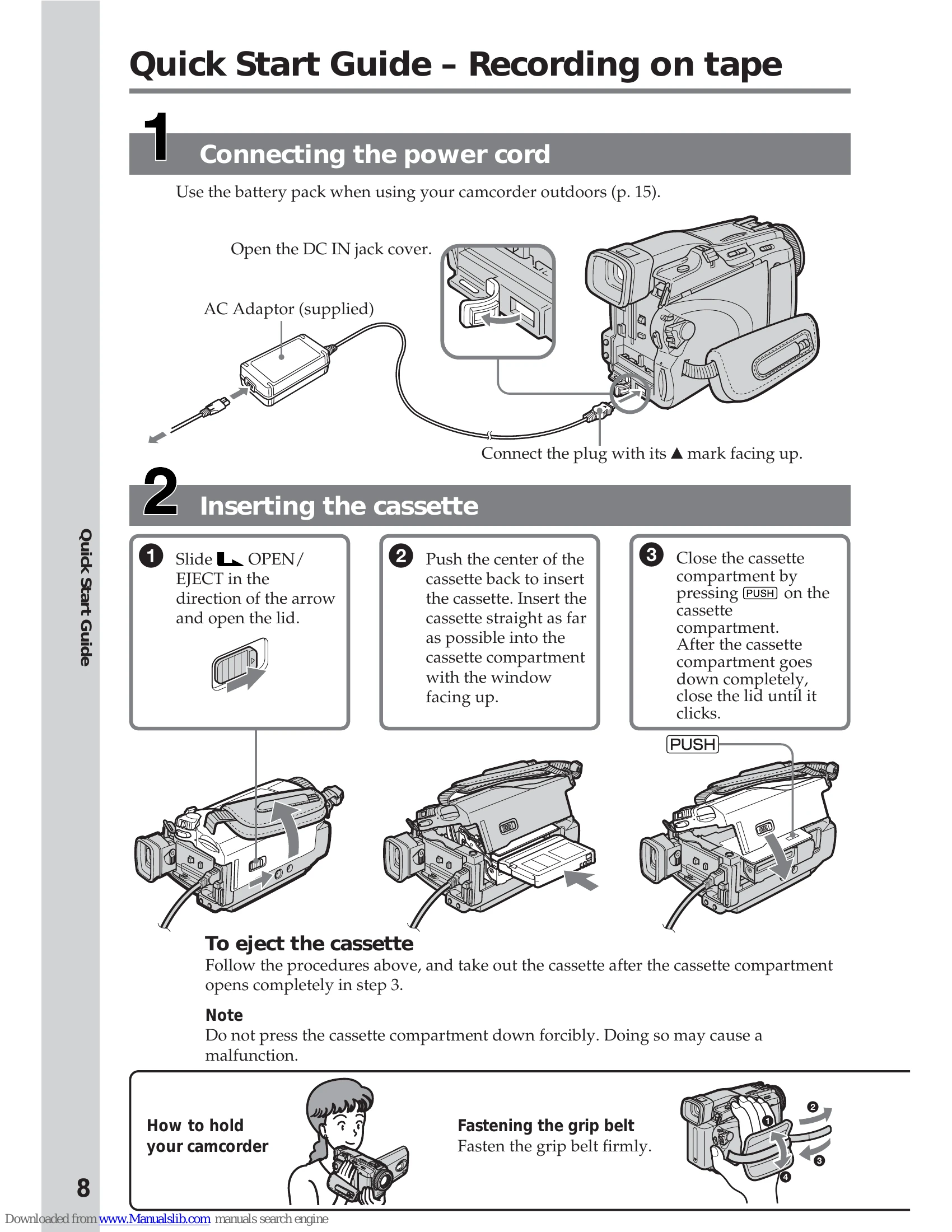 Manual for DCR-TRV38/TRV38E/TRV39