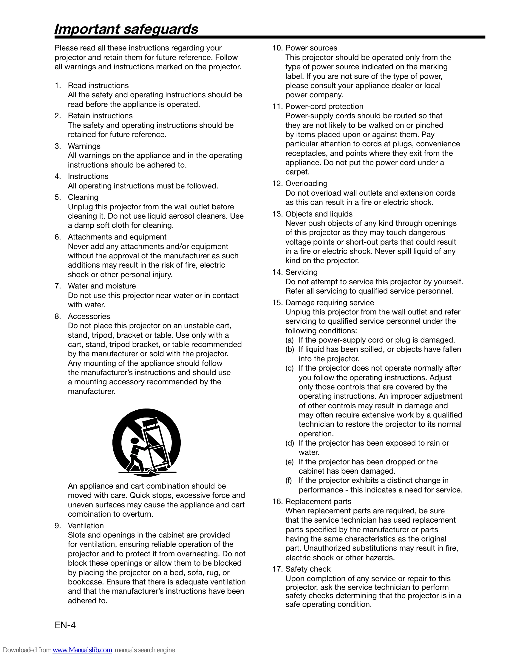 Manual for XL650U/XL550U