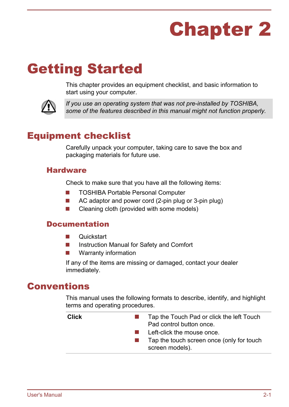 Manual for PORTEGE Z30-C/Z30t-C