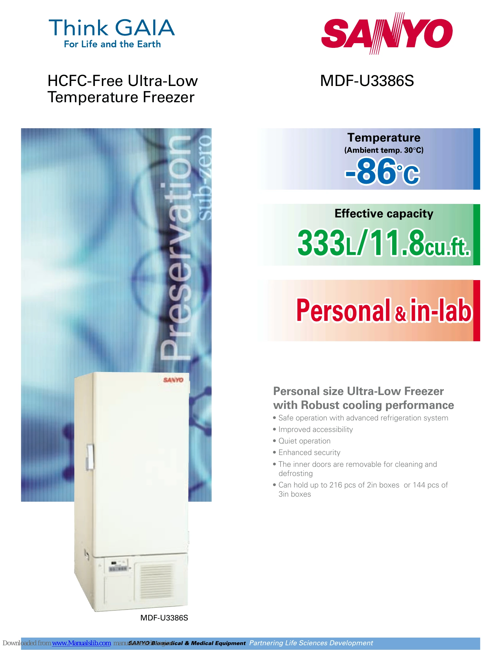 Brochure/Marketing for MDF-U3386S