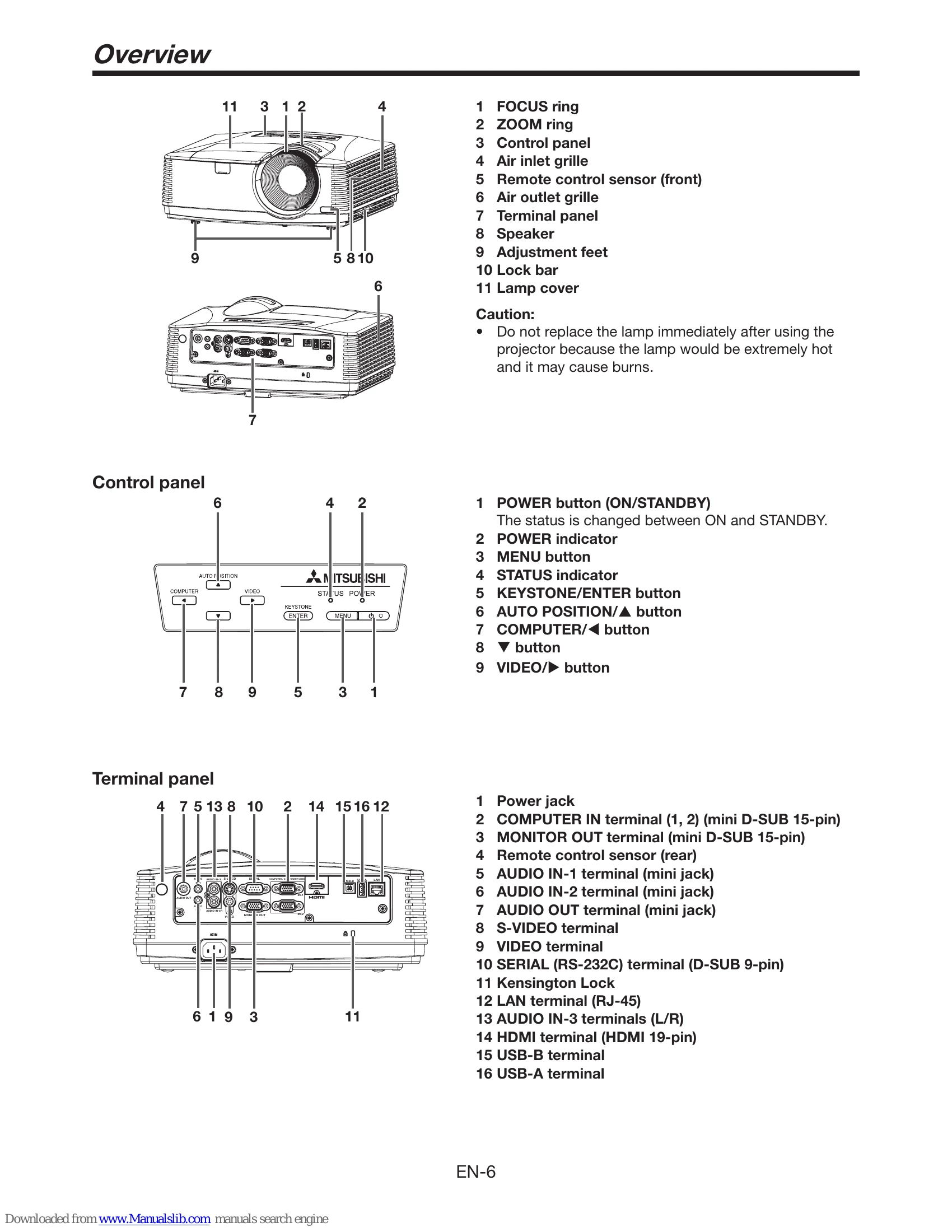 Manual for XD550U XD560U WD570U