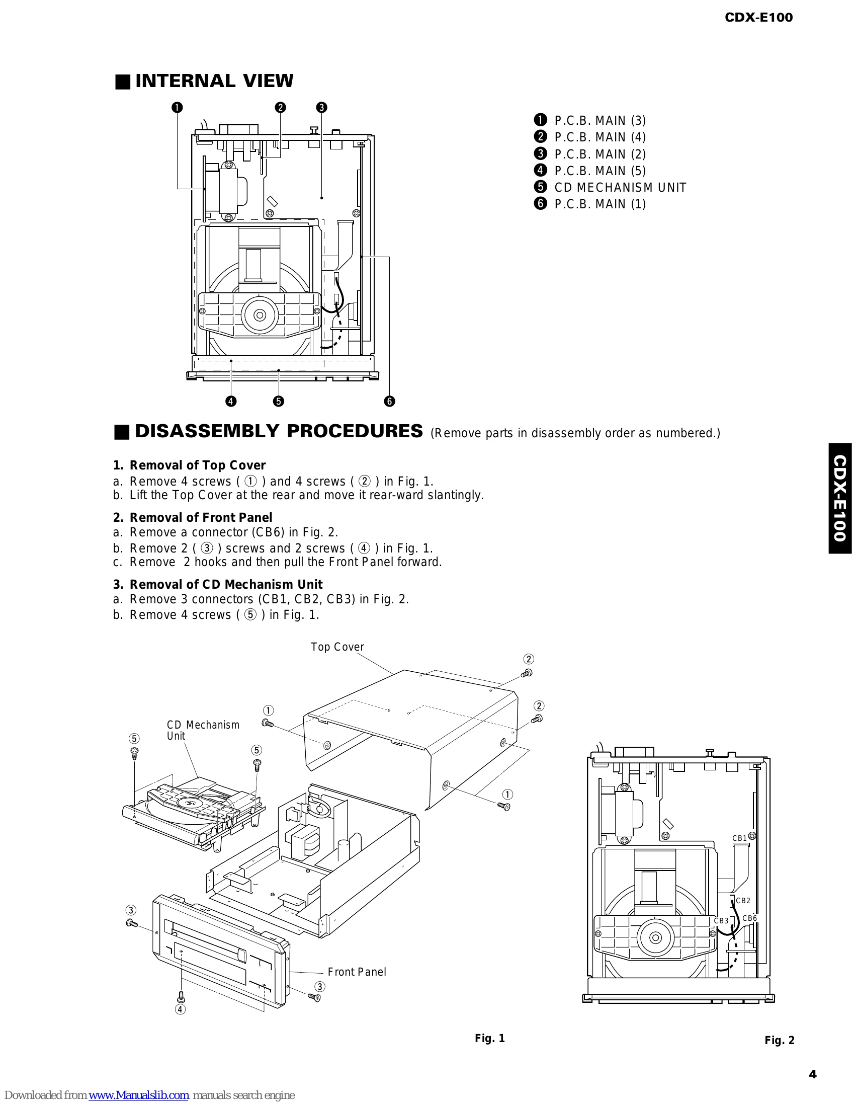Parts/Service for CRX-E100