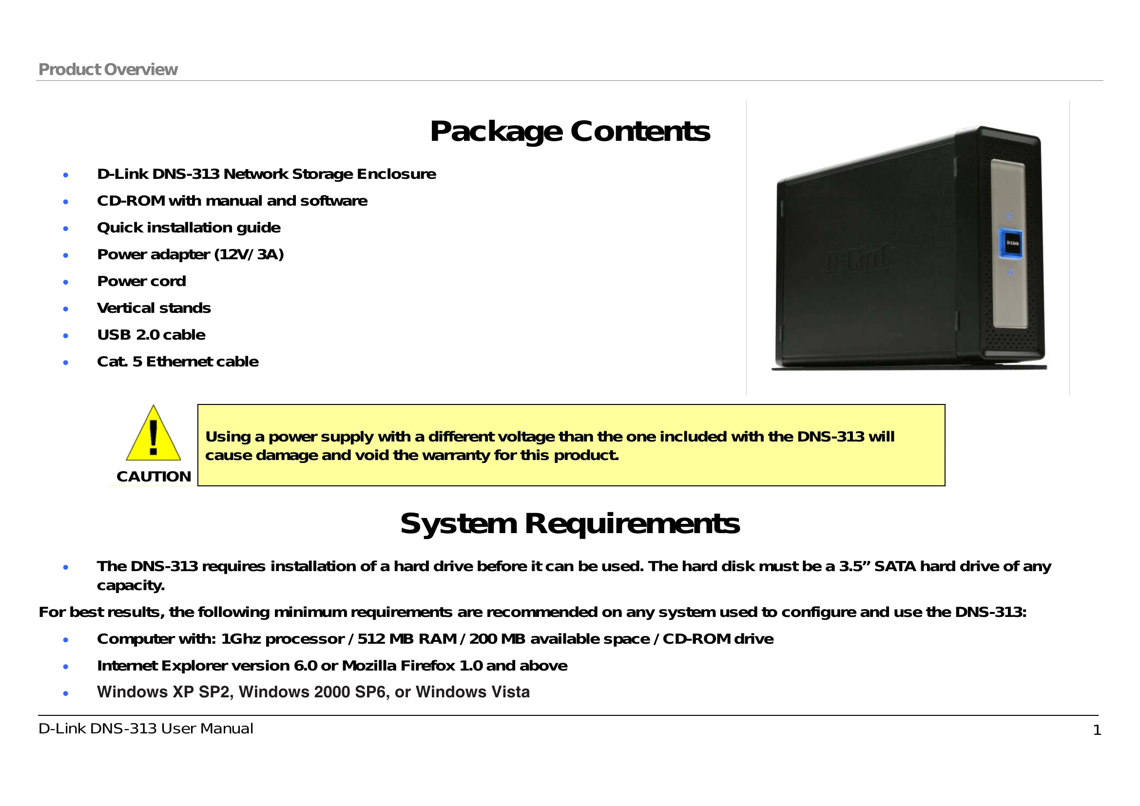 Manual for DNS-313