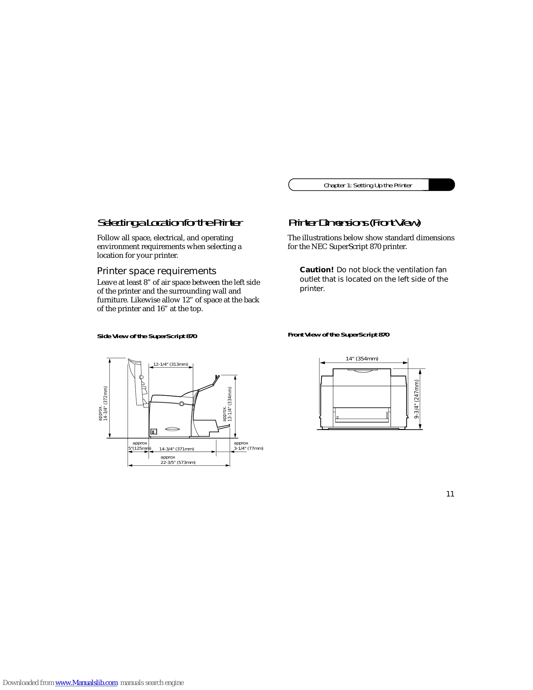 Manual for 870