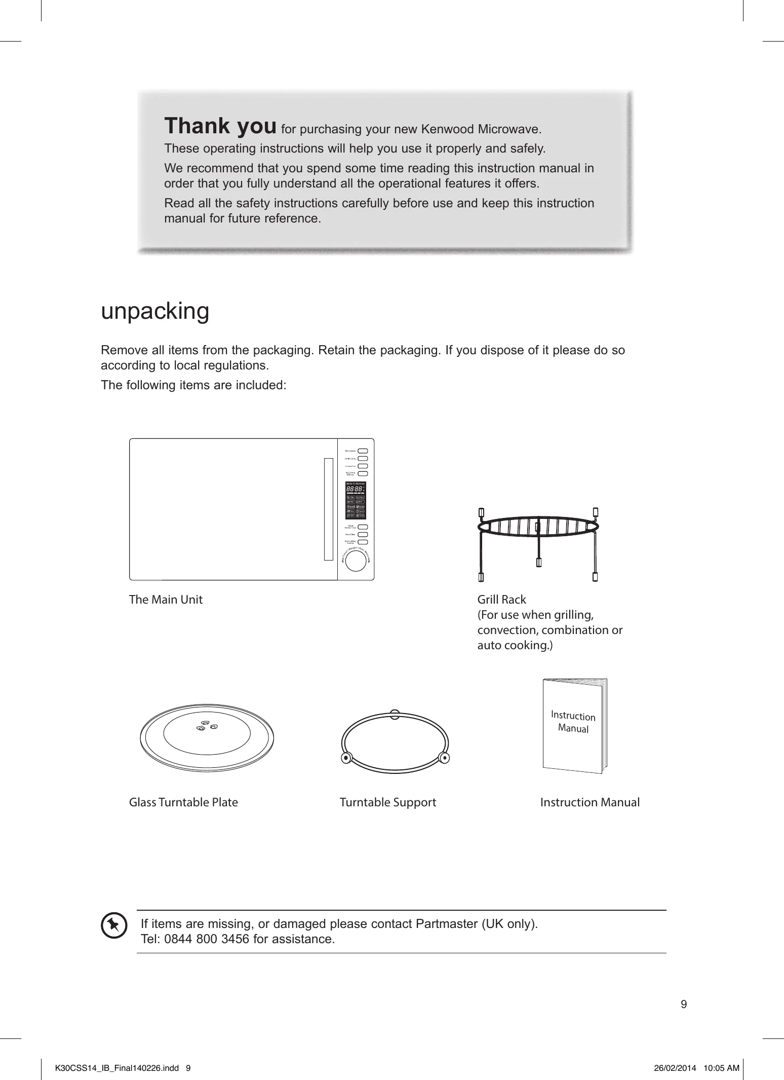 Manual for K30CSS14