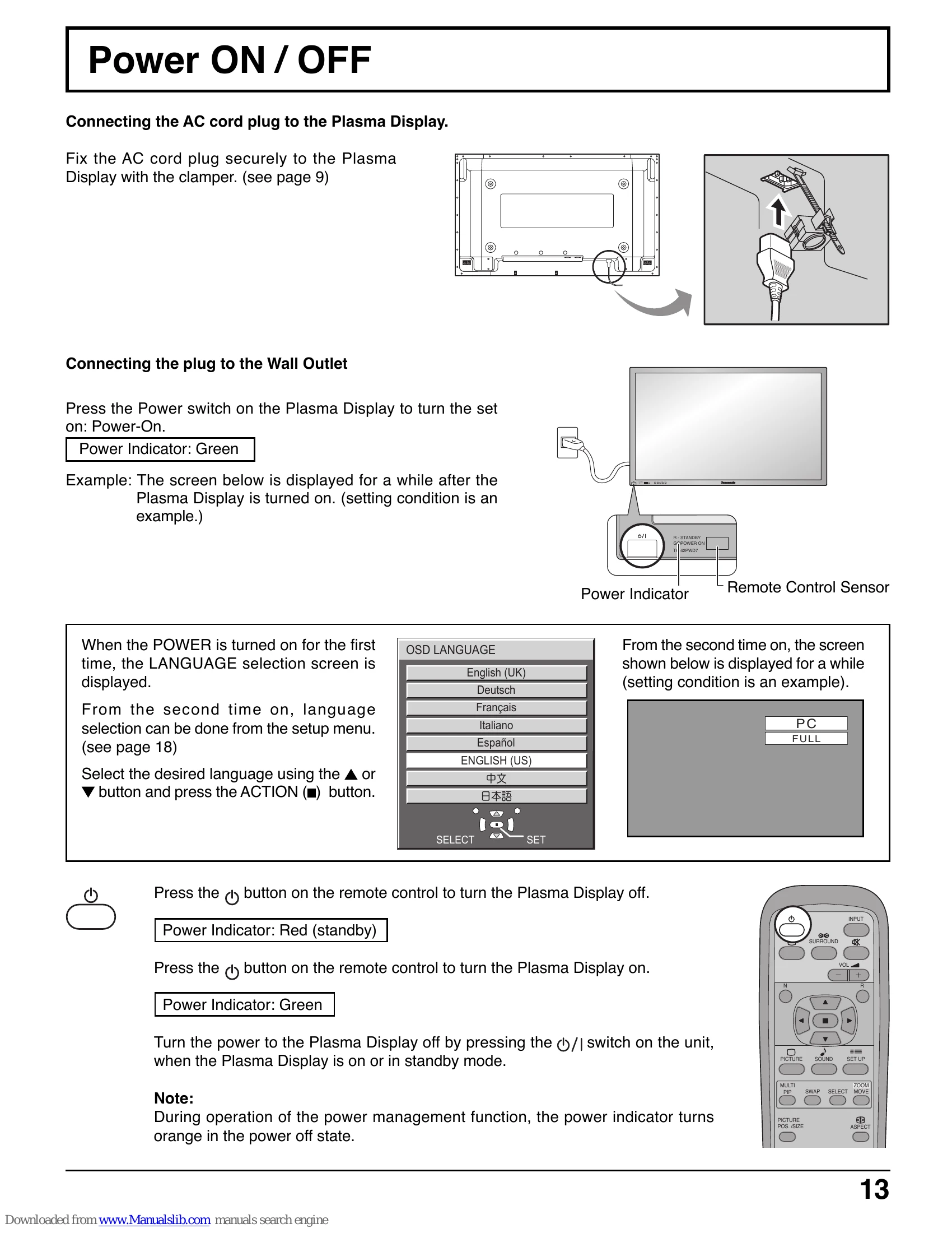 Manual for TH-37PWD7UY