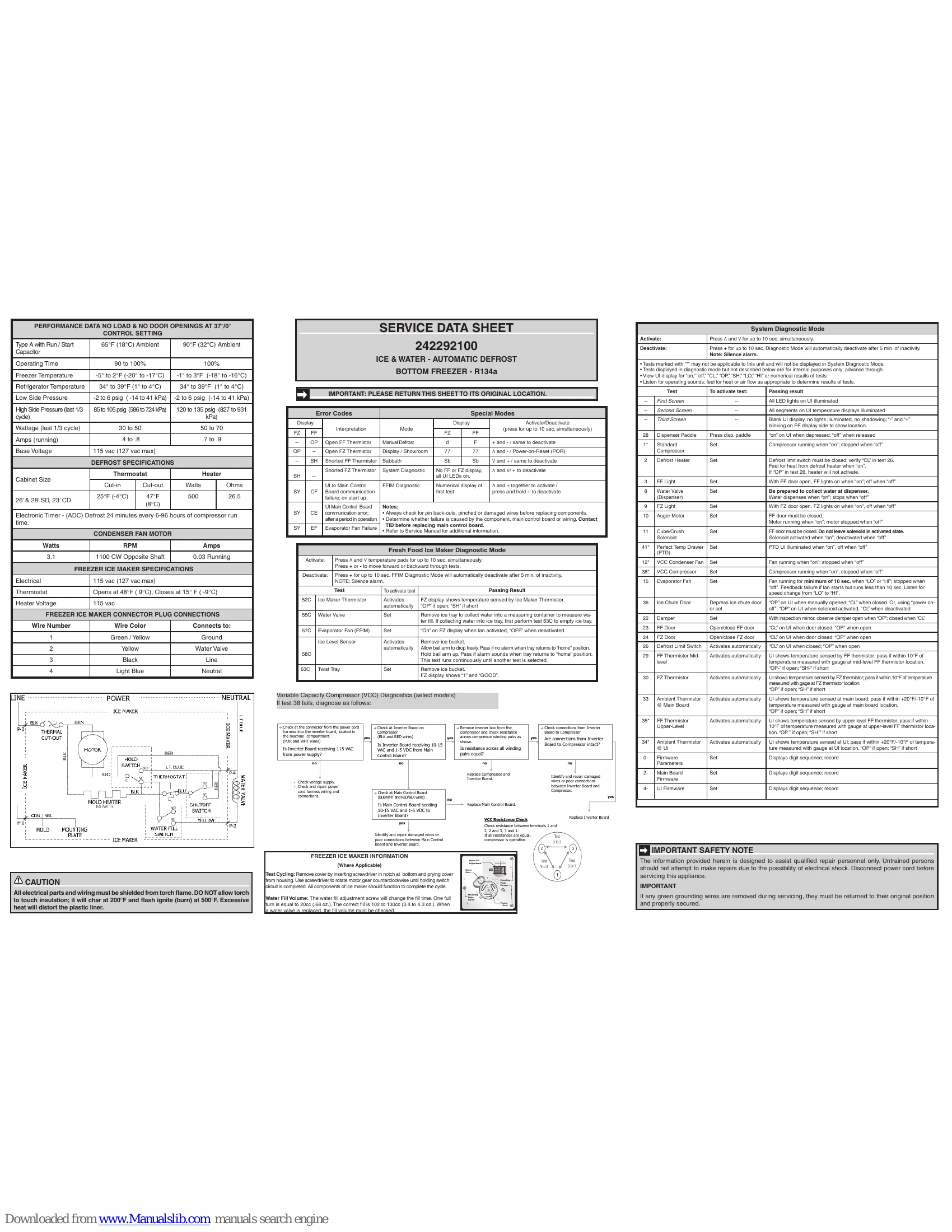 Spec Sheet for 242292100