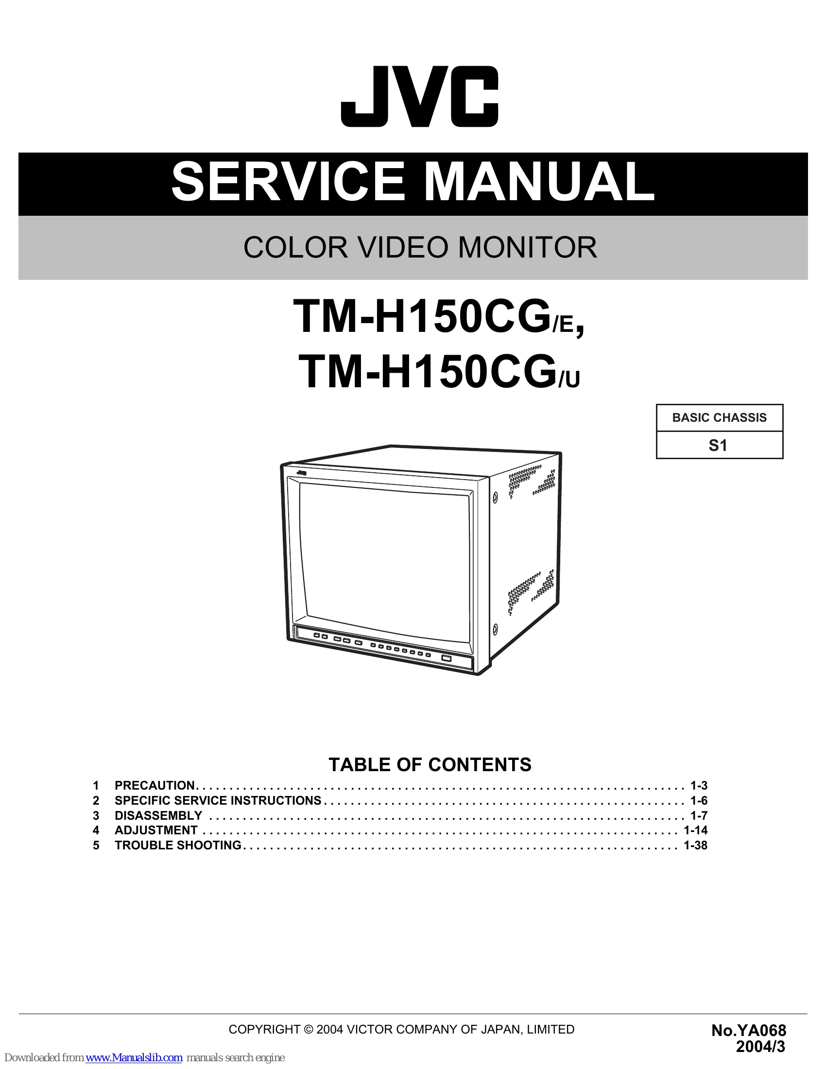 Manual for TM-H150CG/E, TM-H150CG/U