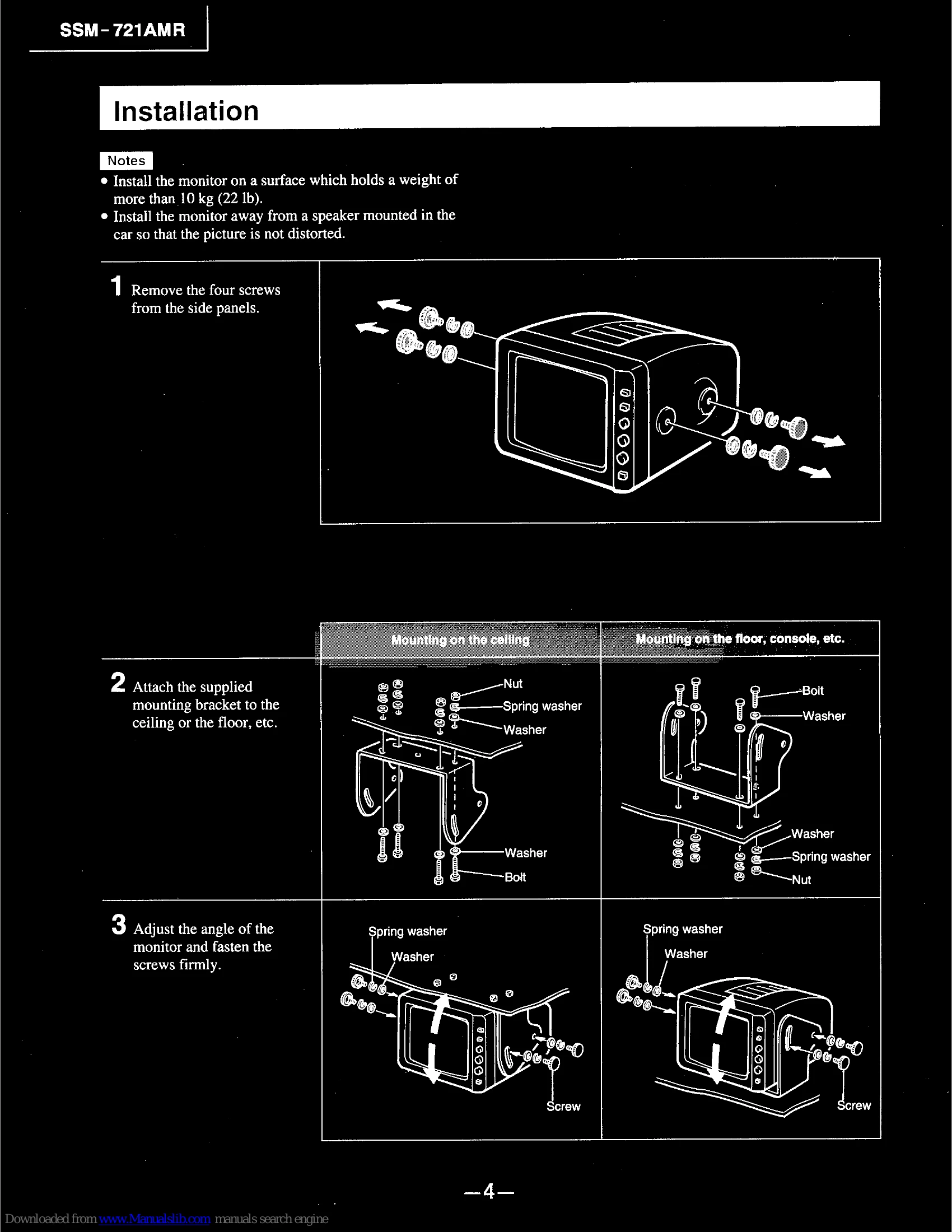 Manual for SSM-721AMR