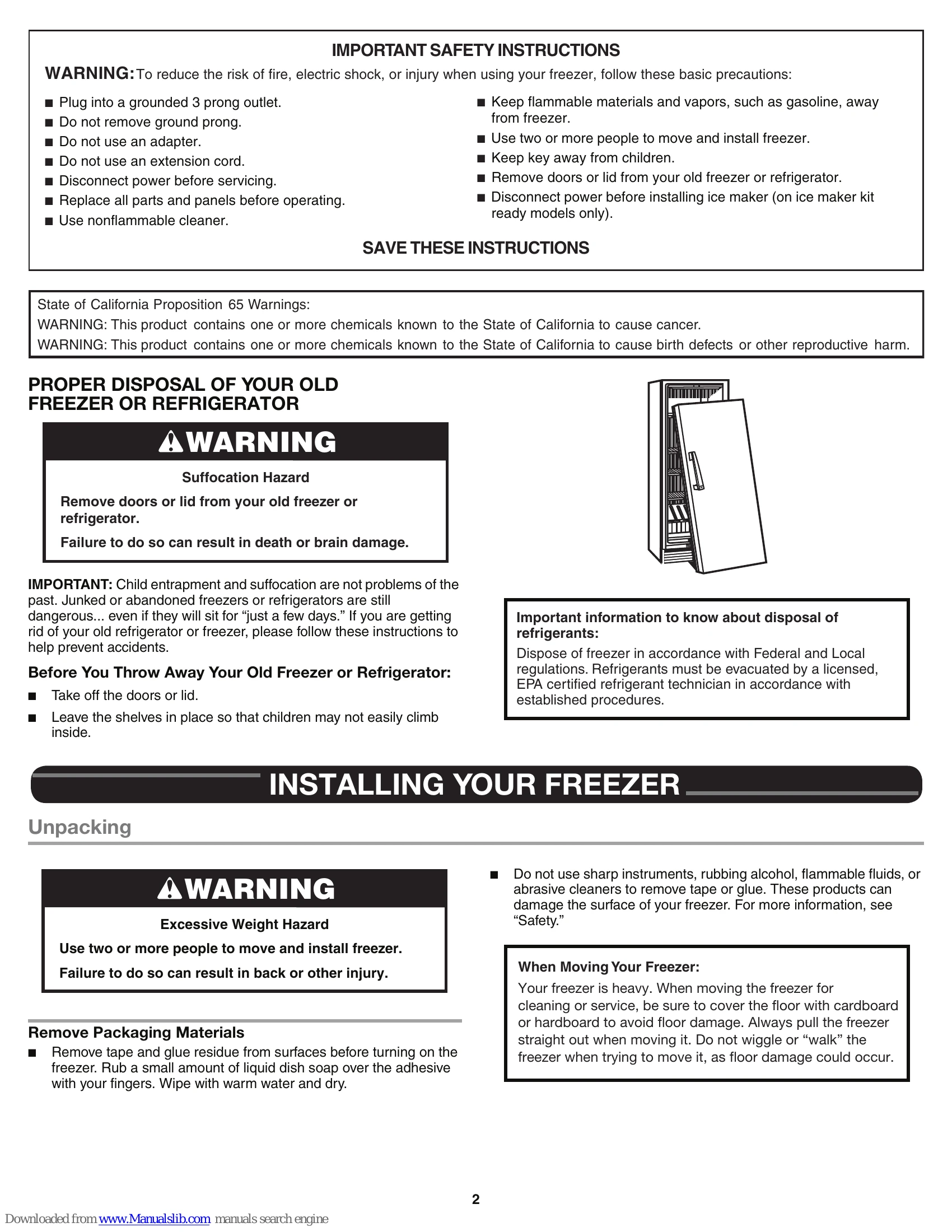 Manual for WZF56R16