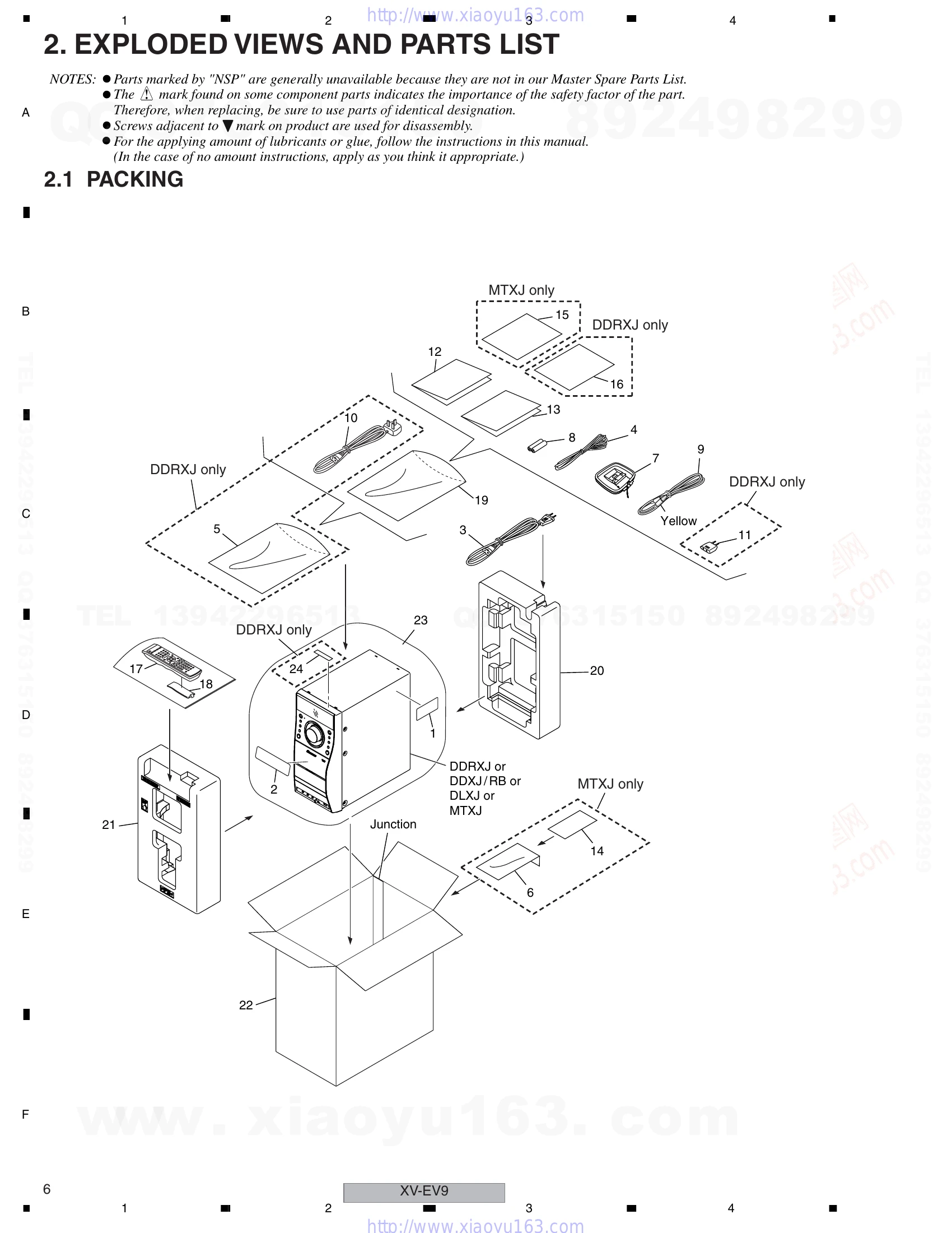 Manual for XV-EV9