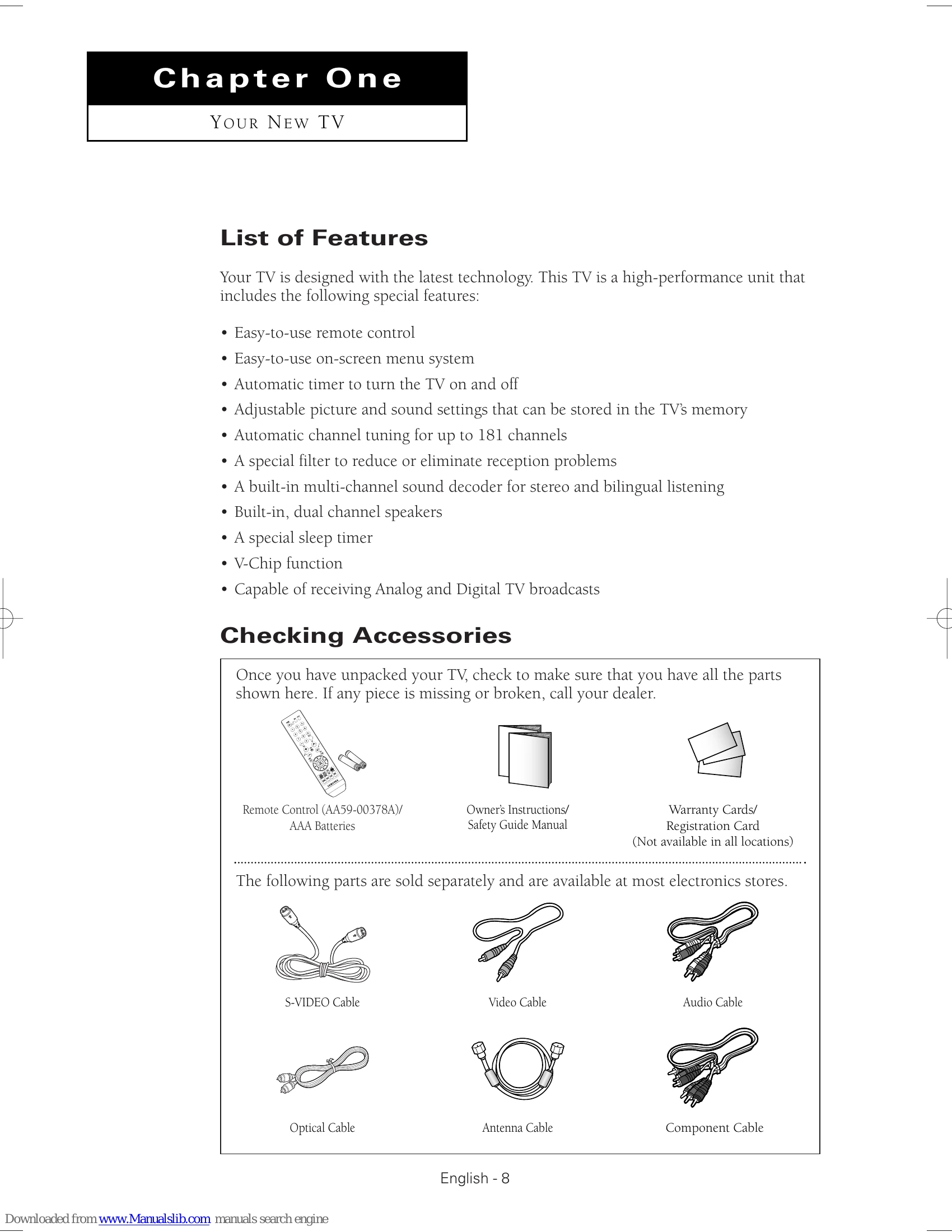Manual for TX-S2783