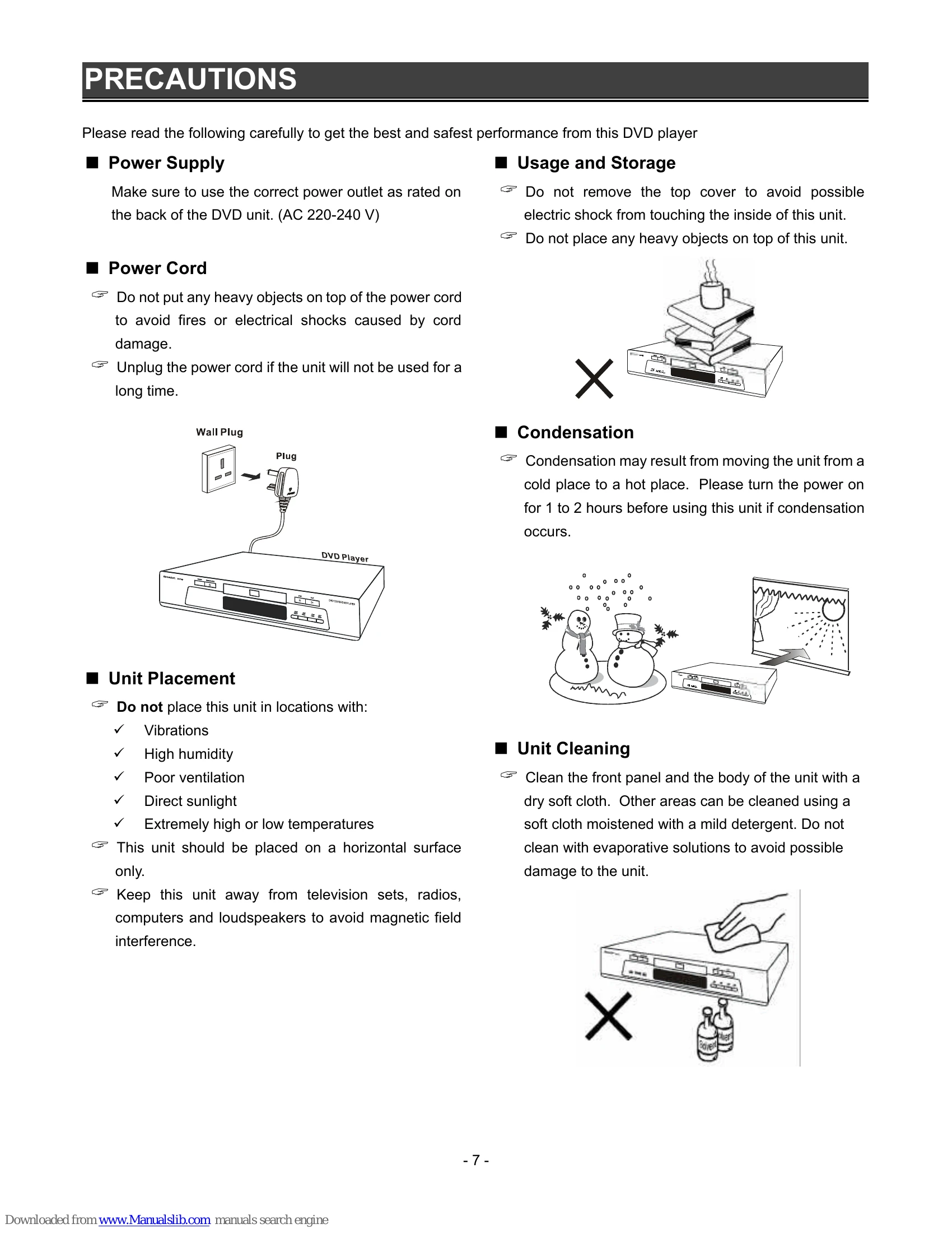 Manual for DV-740H