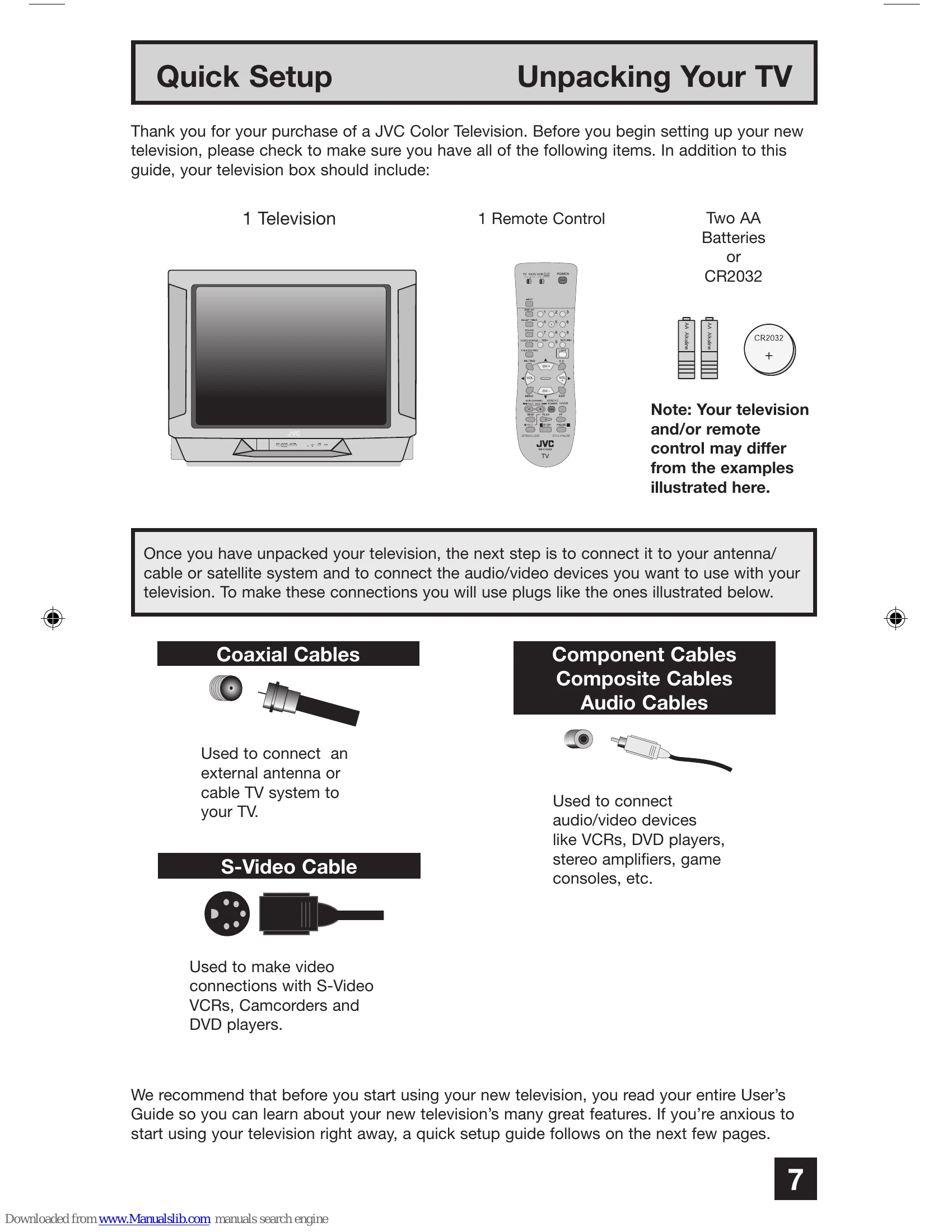 Manual for AV-27D304