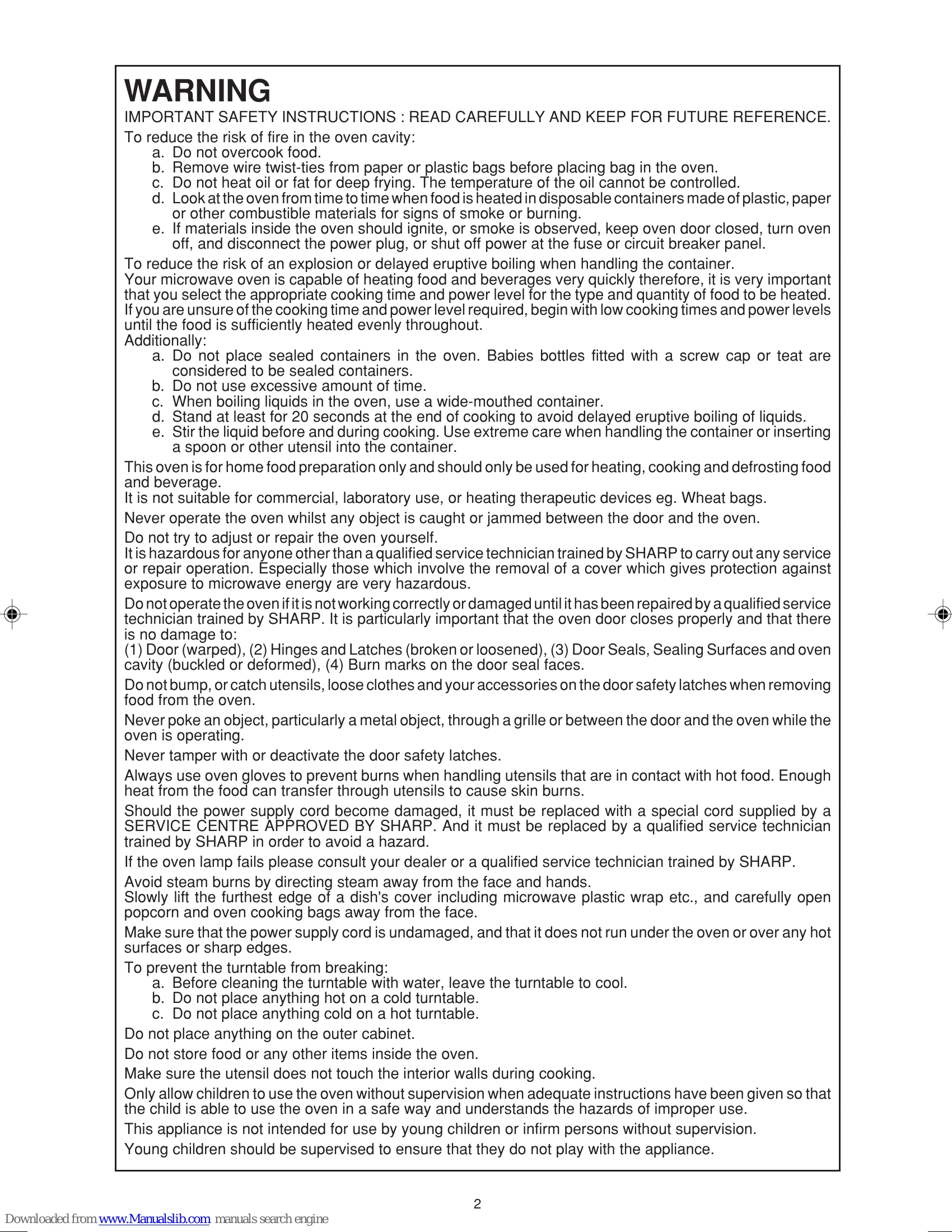 Manual for R-350L