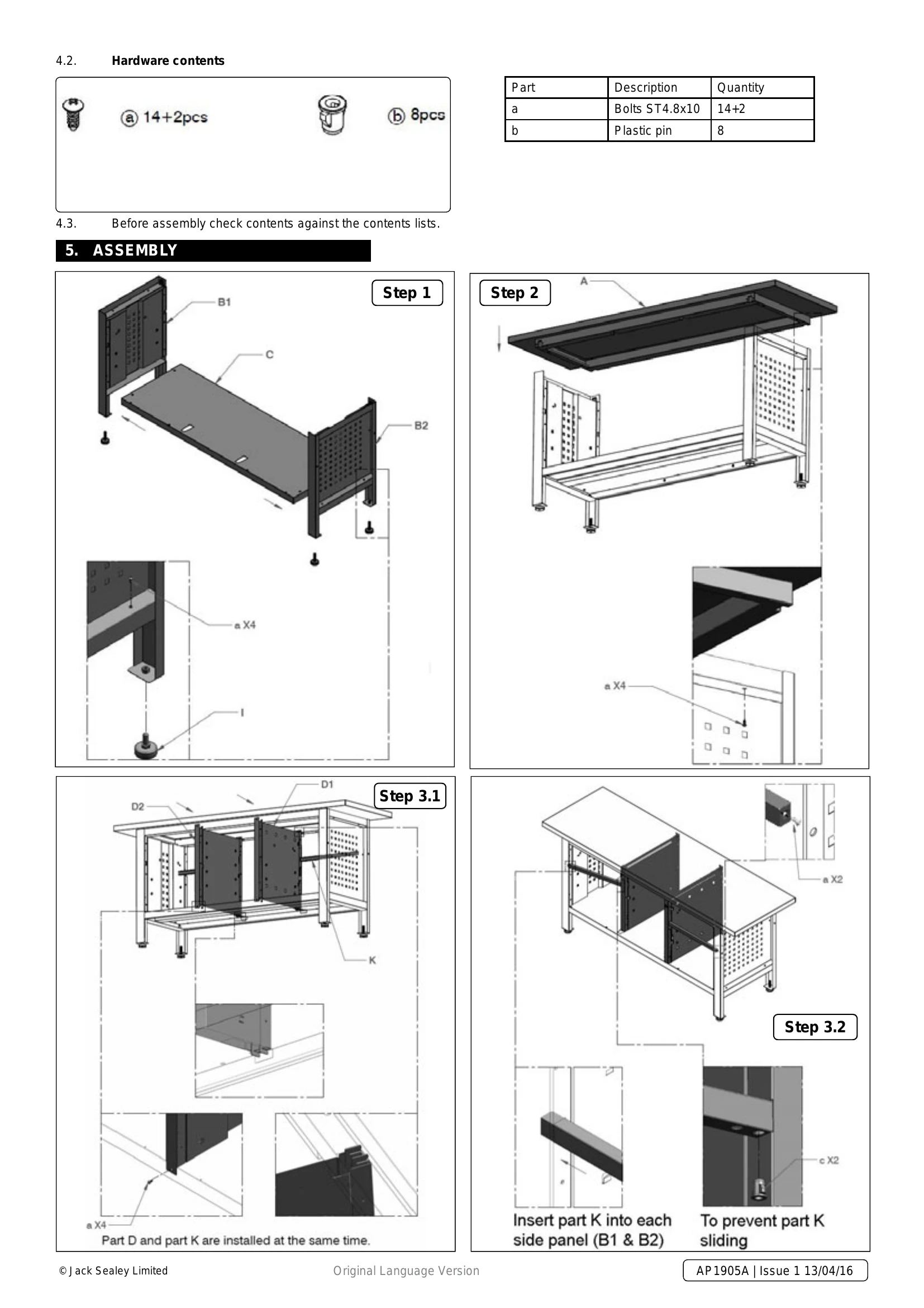Manual for AP1905A